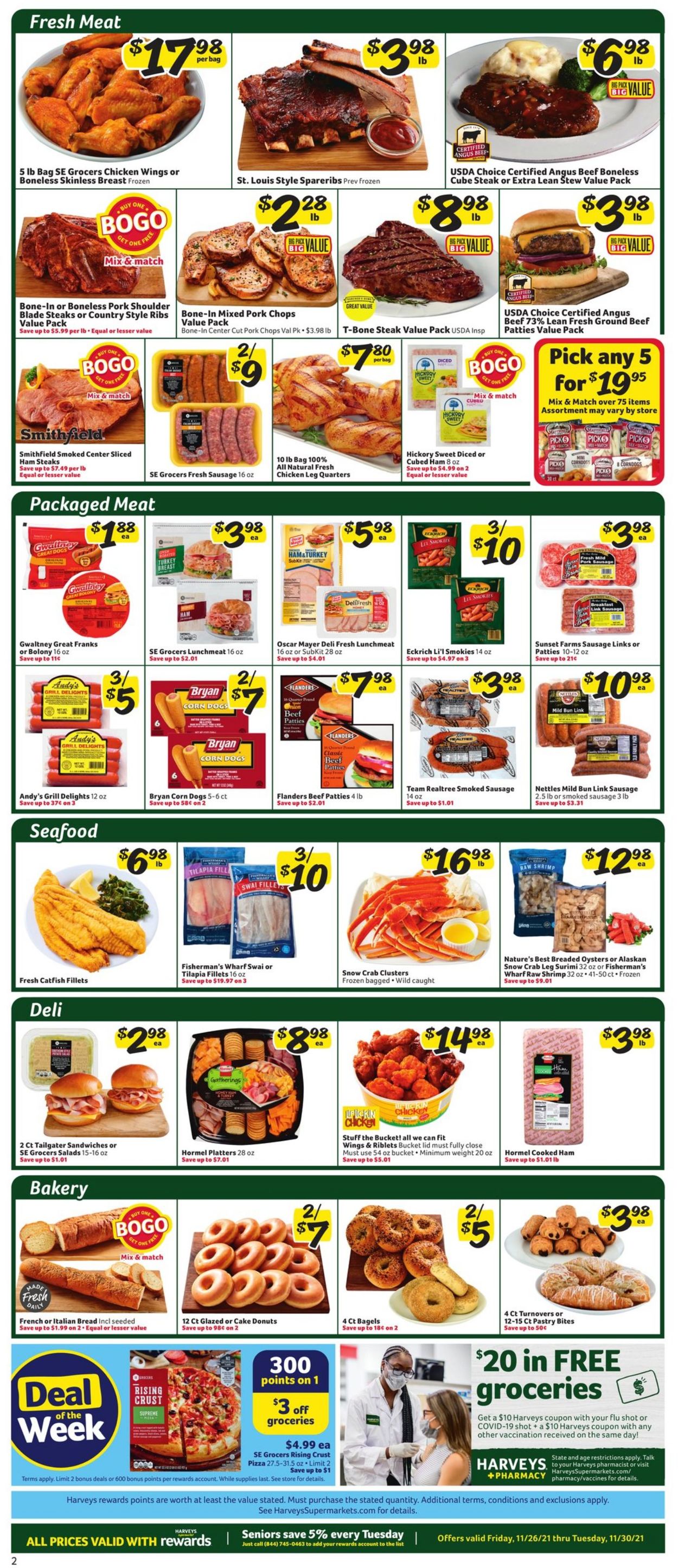 Harveys Supermarket Weekly Ad Circular - valid 11/26-11/30/2021 (Page 2)
