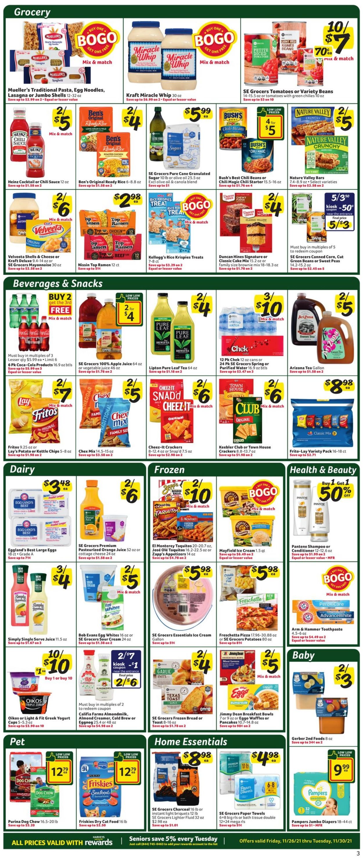 Harveys Supermarket Weekly Ad Circular - valid 11/26-11/30/2021 (Page 3)