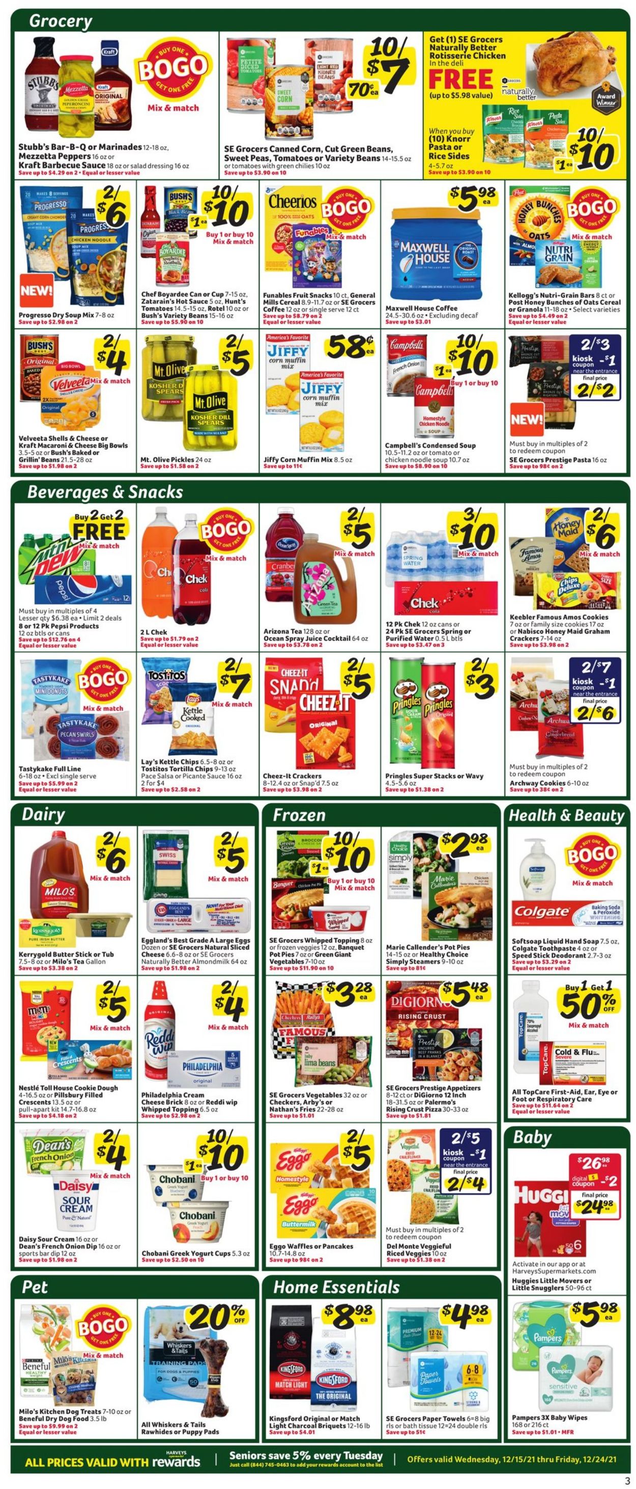 Harveys Supermarket CHRISTMAS 2021 Weekly Ad Circular - valid 12/15-12/24/2021 (Page 6)