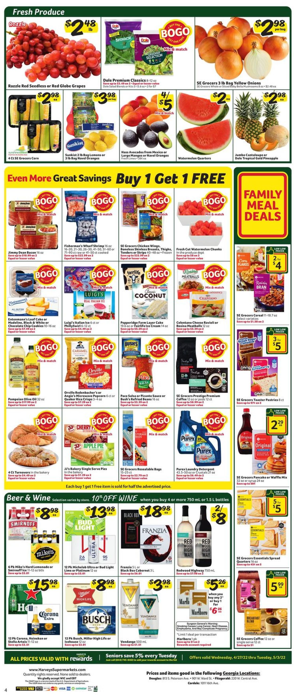 Harveys Supermarket Weekly Ad Circular - valid 04/27-05/03/2022 (Page 7)