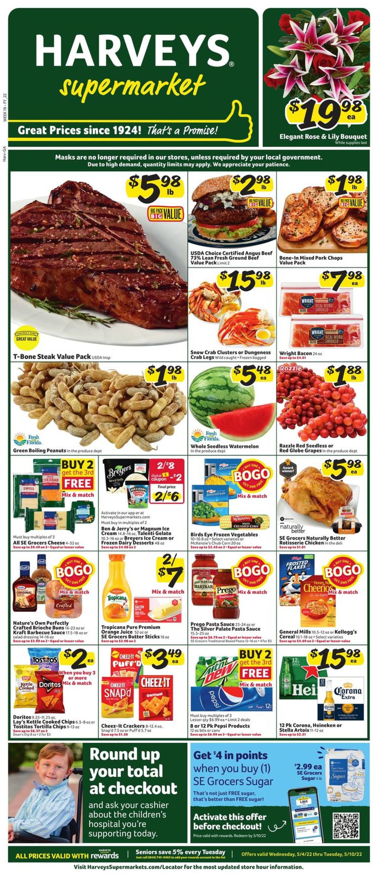 Harveys Supermarket Weekly Ad Circular - valid 05/04-05/10/2022