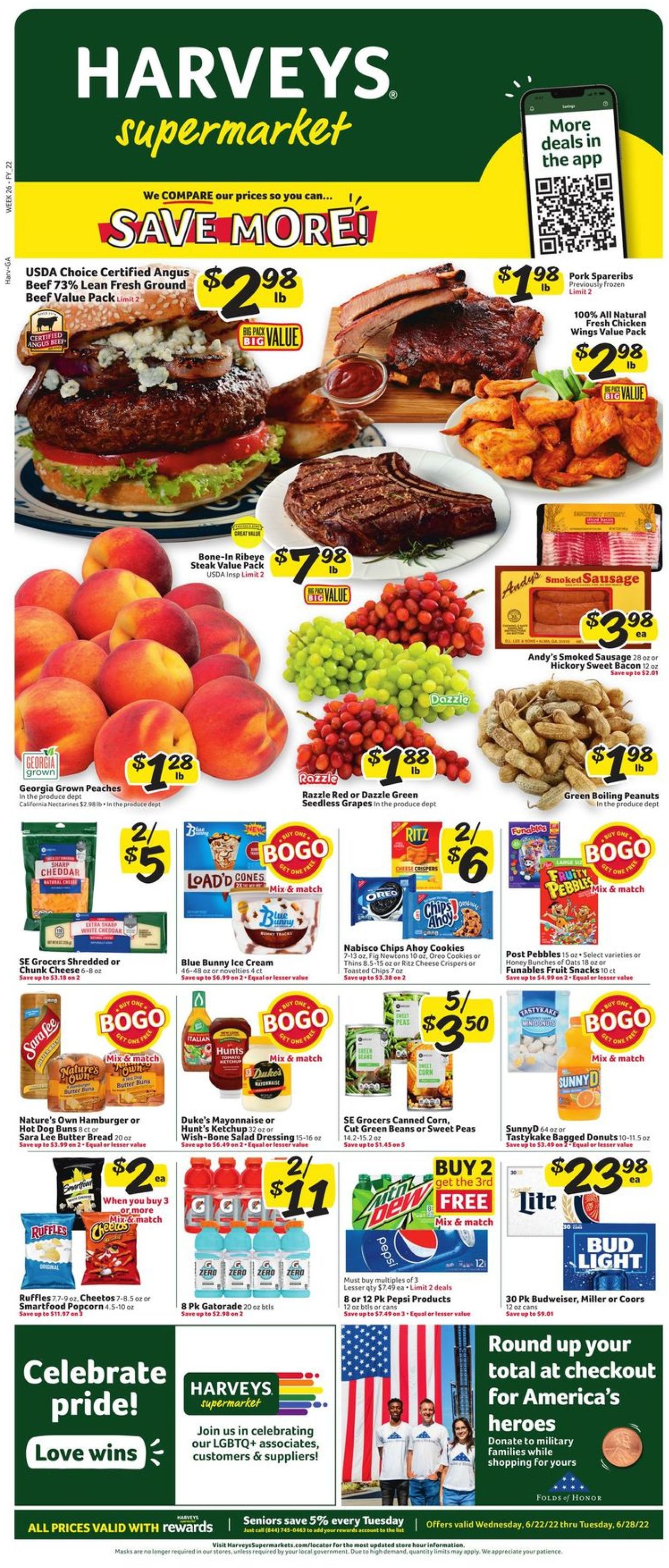 Harveys Supermarket Weekly Ad Circular - valid 06/22-06/28/2022