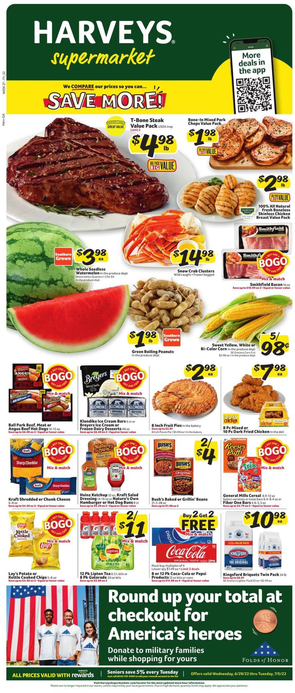 Harveys Supermarket Weekly Ad Circular - valid 06/29-07/05/2022