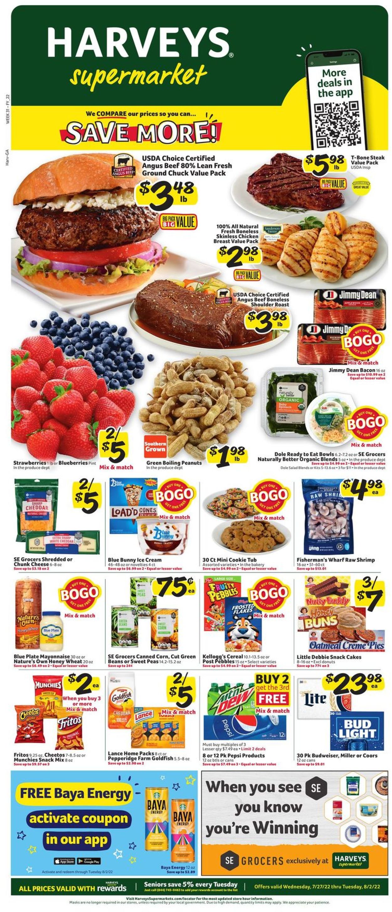 Harveys Supermarket Weekly Ad Circular - valid 07/27-08/02/2022