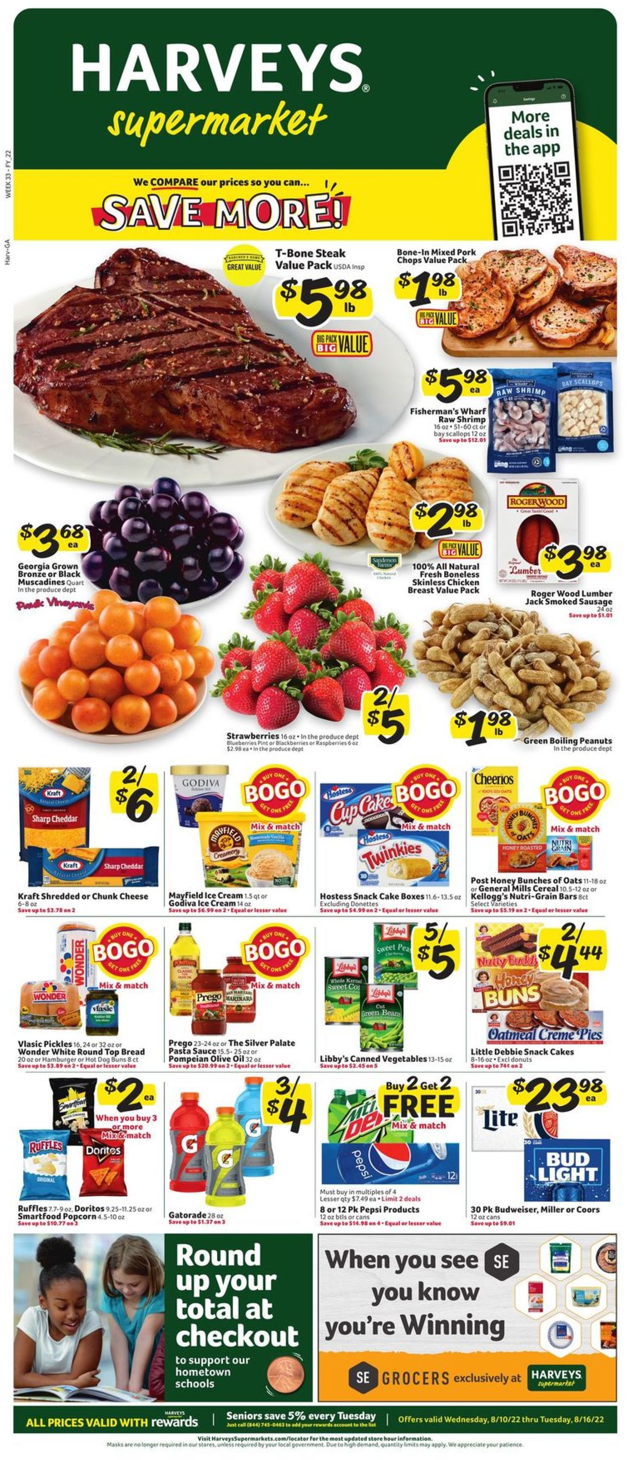 Harveys Supermarket Weekly Ad Circular - valid 08/10-08/16/2022