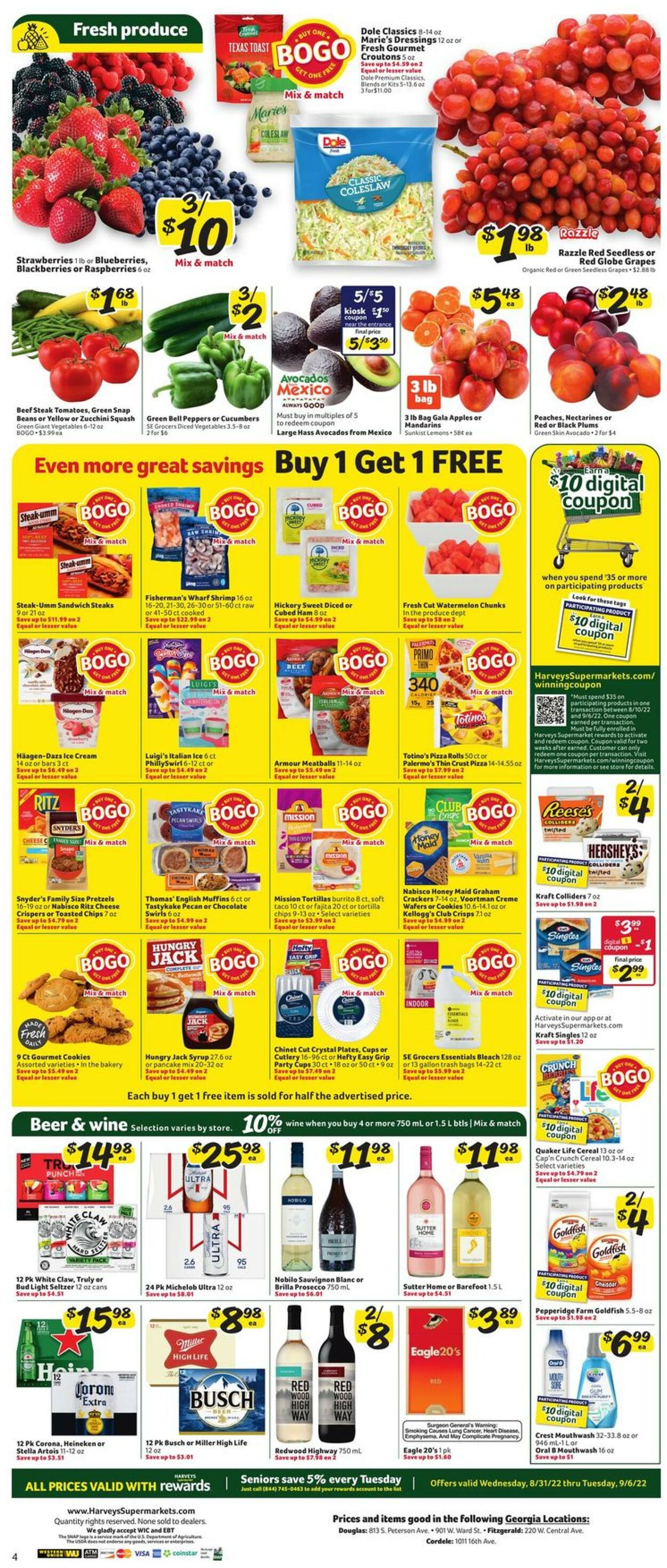 Harveys Supermarket Weekly Ad Circular - valid 08/31-09/06/2022 (Page 10)