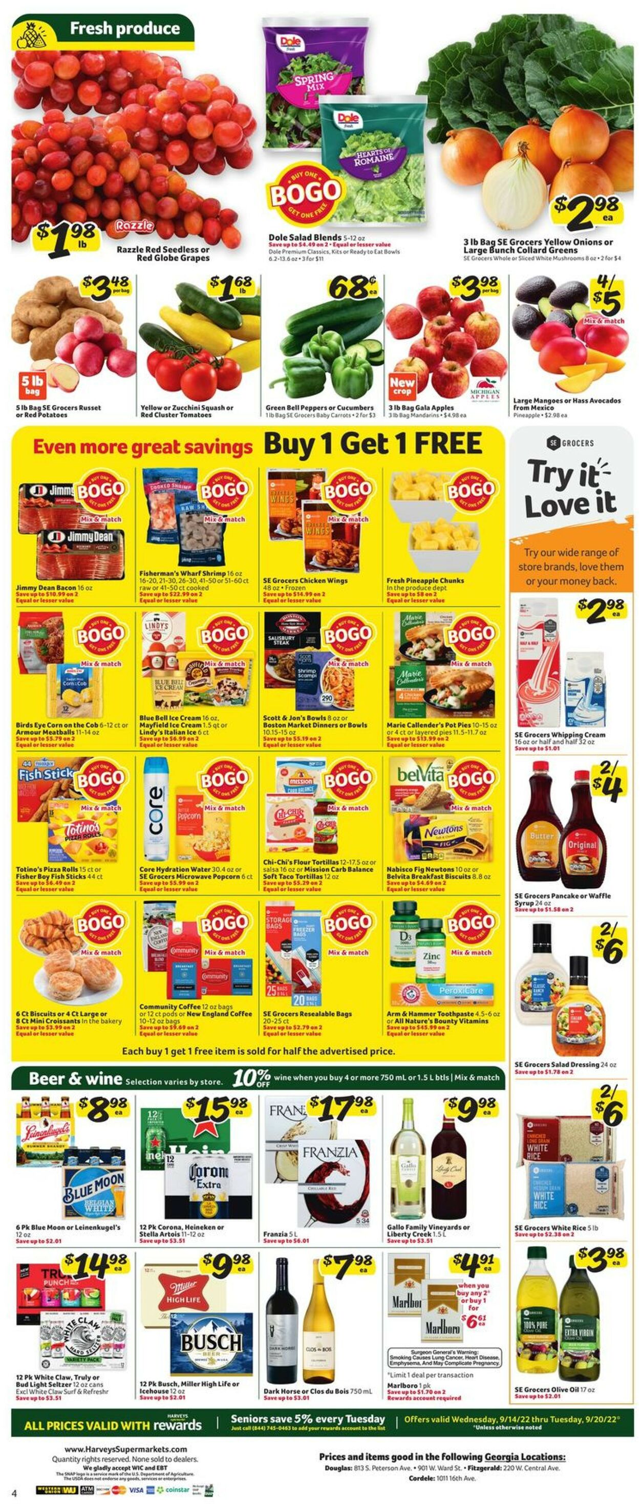 Harveys Supermarket Weekly Ad Circular - valid 09/14-09/20/2022 (Page 7)