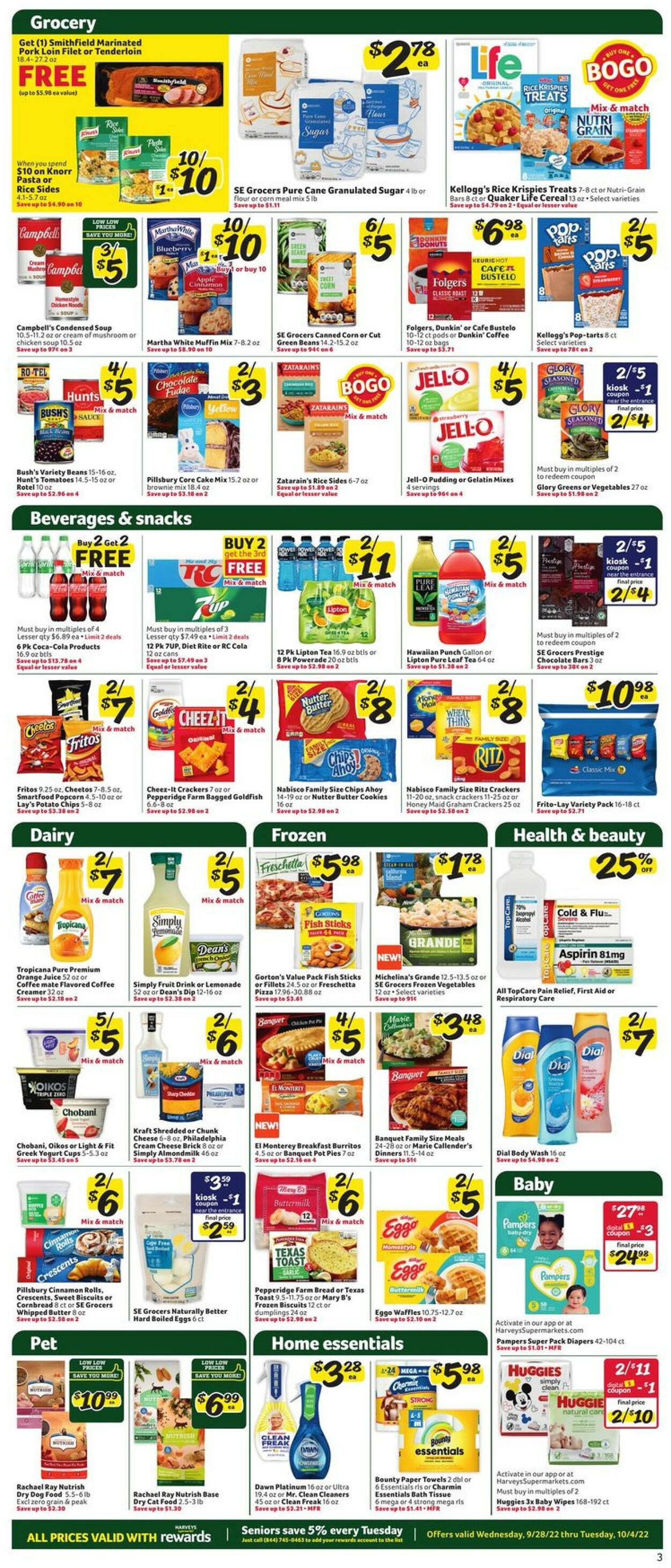 Harveys Supermarket Weekly Ad Circular - valid 09/28-10/04/2022 (Page 5)