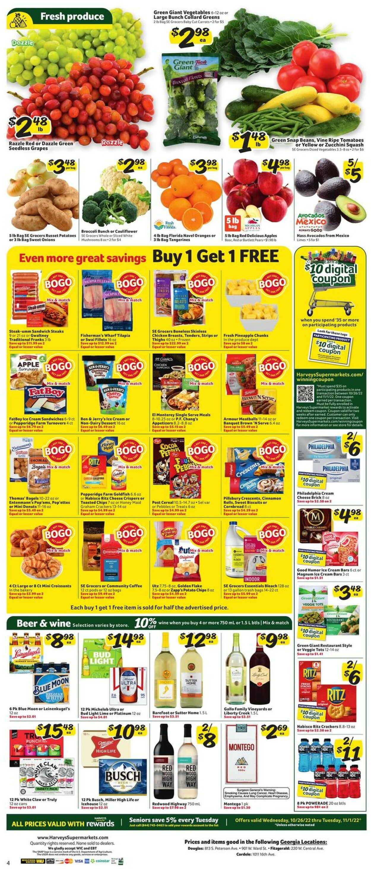 Harveys Supermarket Weekly Ad Circular - valid 10/26-11/01/2022 (Page 8)