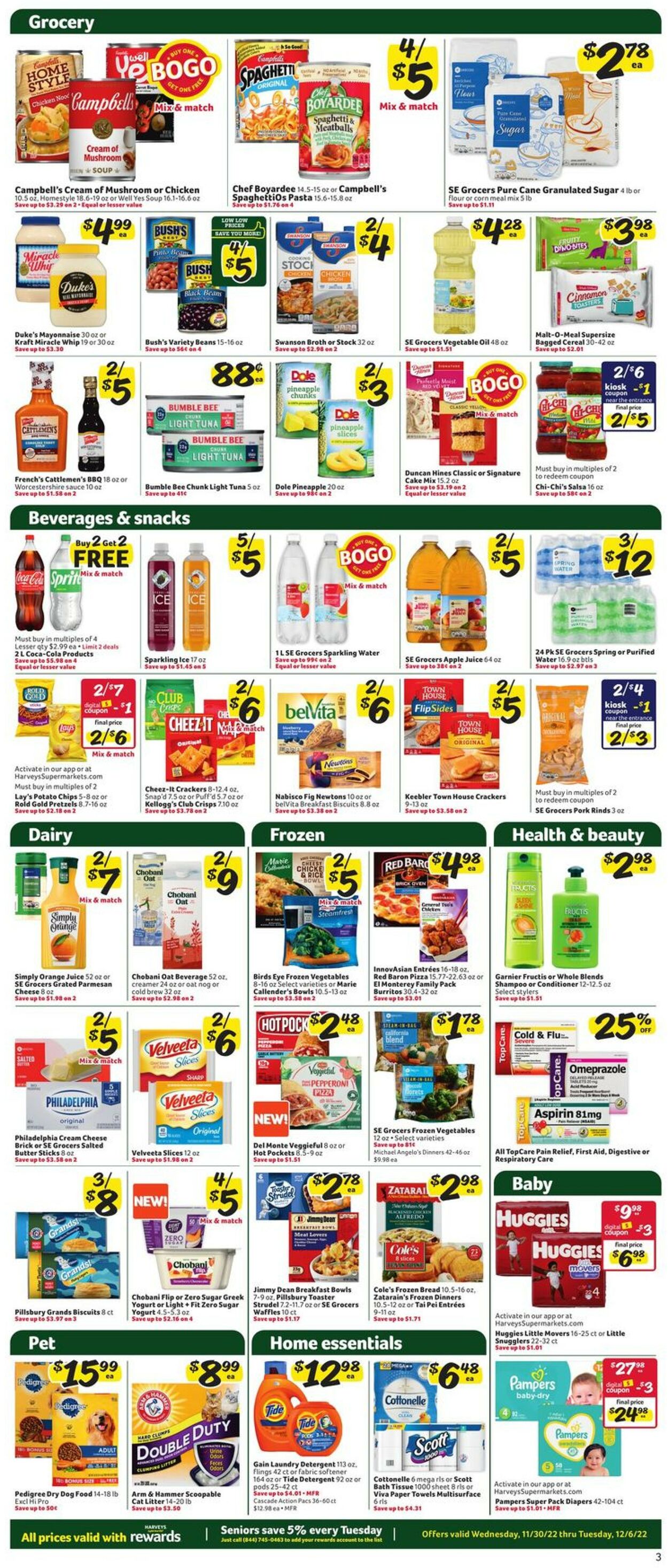 Harveys Supermarket Weekly Ad Circular - valid 11/30-12/06/2022 (Page 5)