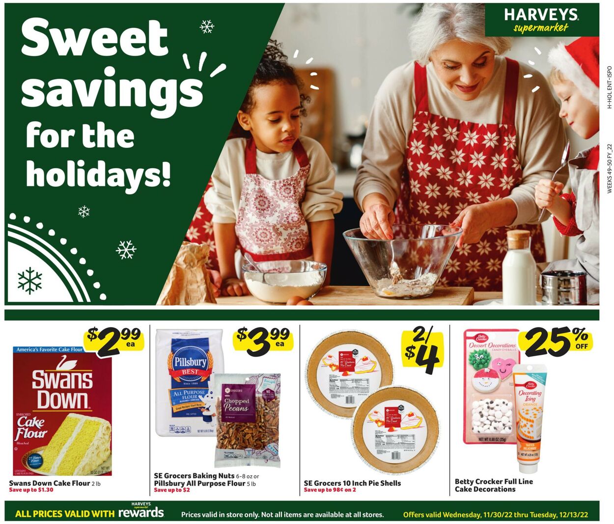 Harveys Supermarket Weekly Ad Circular - valid 11/30-12/13/2022