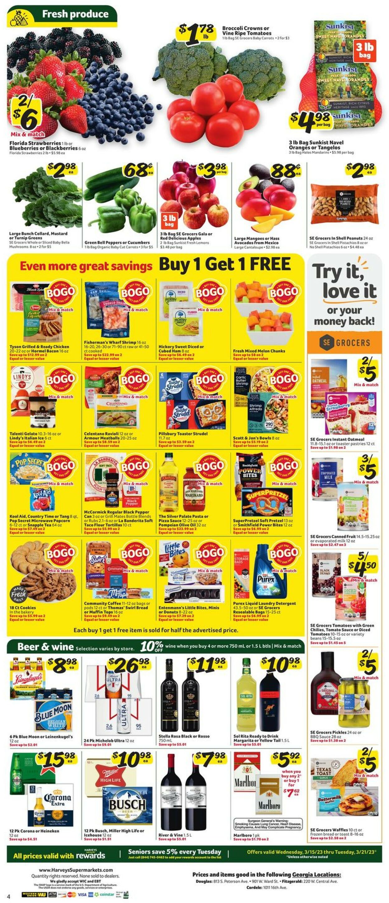 Harveys Supermarket Weekly Ad Circular - valid 03/15-03/21/2023 (Page 8)