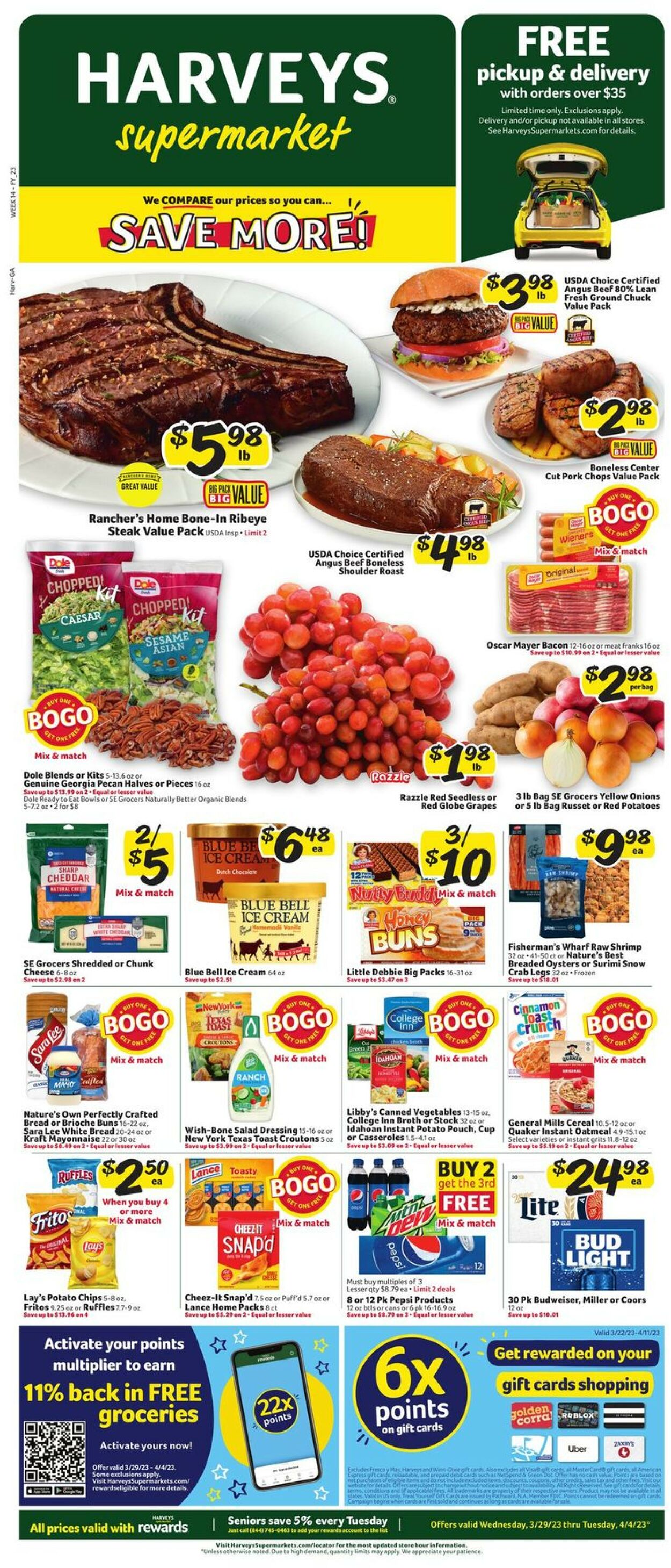 Harveys Supermarket Weekly Ad Circular - valid 03/29-04/04/2023 (Page 2)