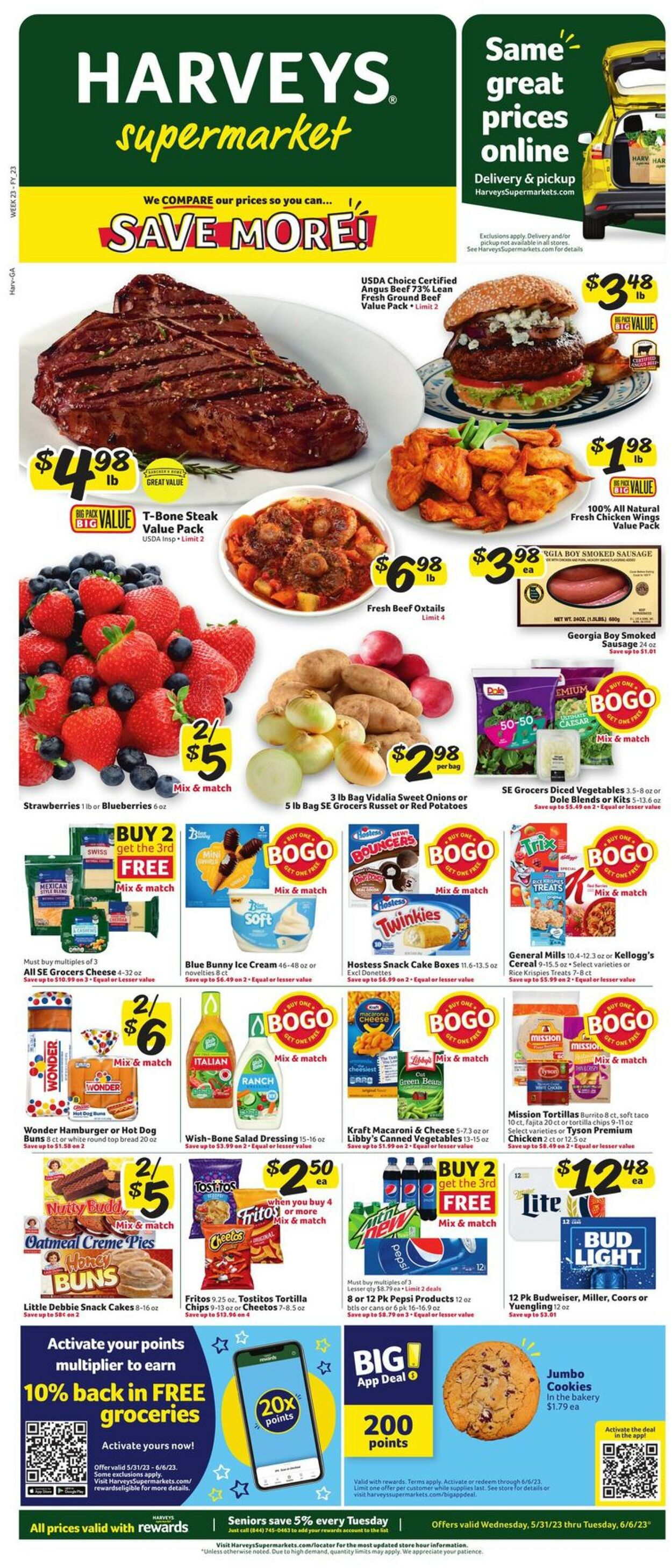 Harveys Supermarket Weekly Ad Circular - valid 05/31-06/06/2023 (Page 2)