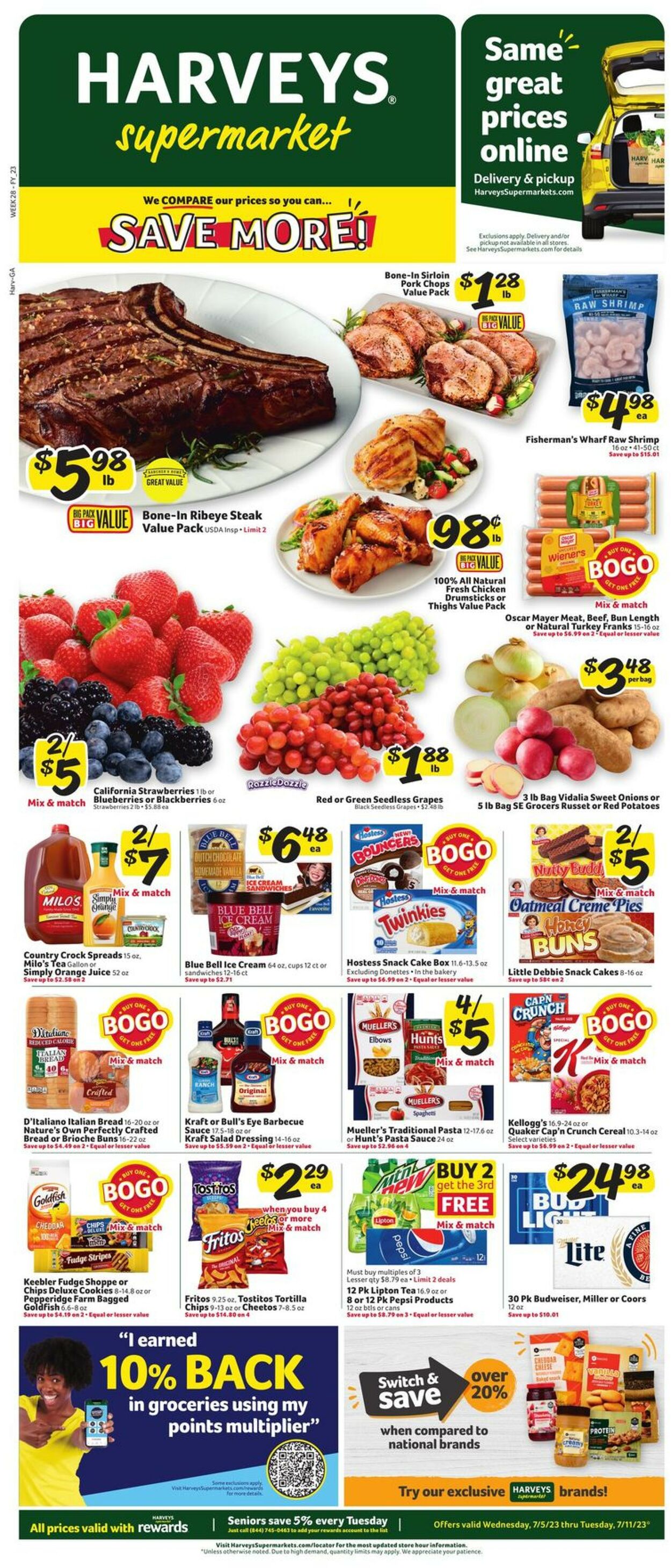 Harveys Supermarket Weekly Ad Circular - valid 07/05-07/11/2023 (Page 2)