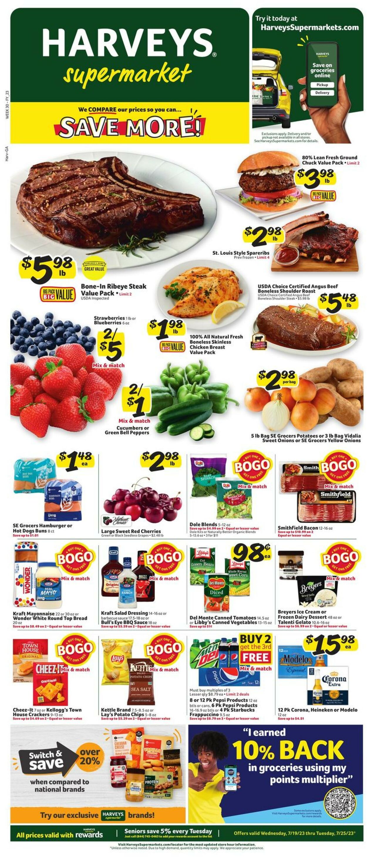 Harveys Supermarket Weekly Ad Circular - valid 07/19-07/25/2023