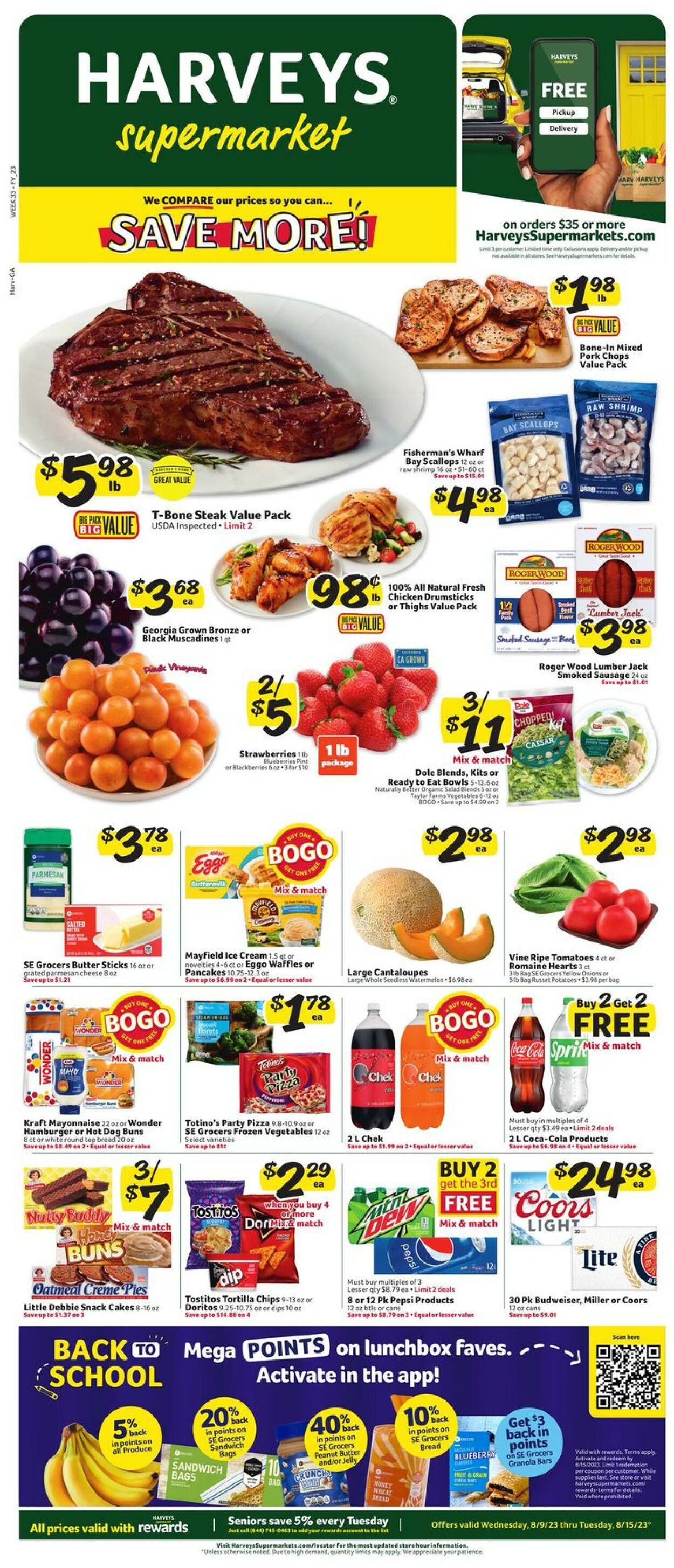Harveys Supermarket Weekly Ad Circular - valid 08/09-08/15/2023 (Page 2)