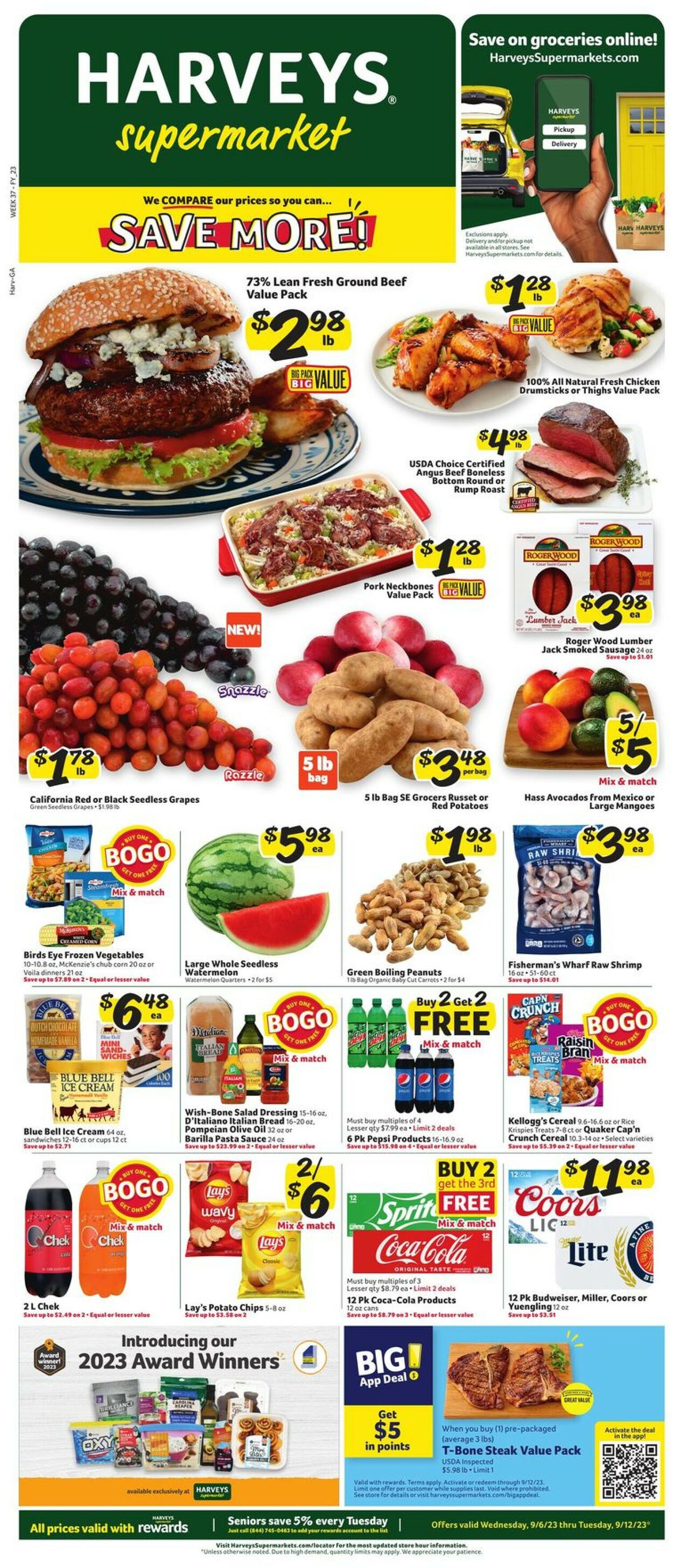 Harveys Supermarket Weekly Ad Circular - valid 09/06-09/12/2023 (Page 2)