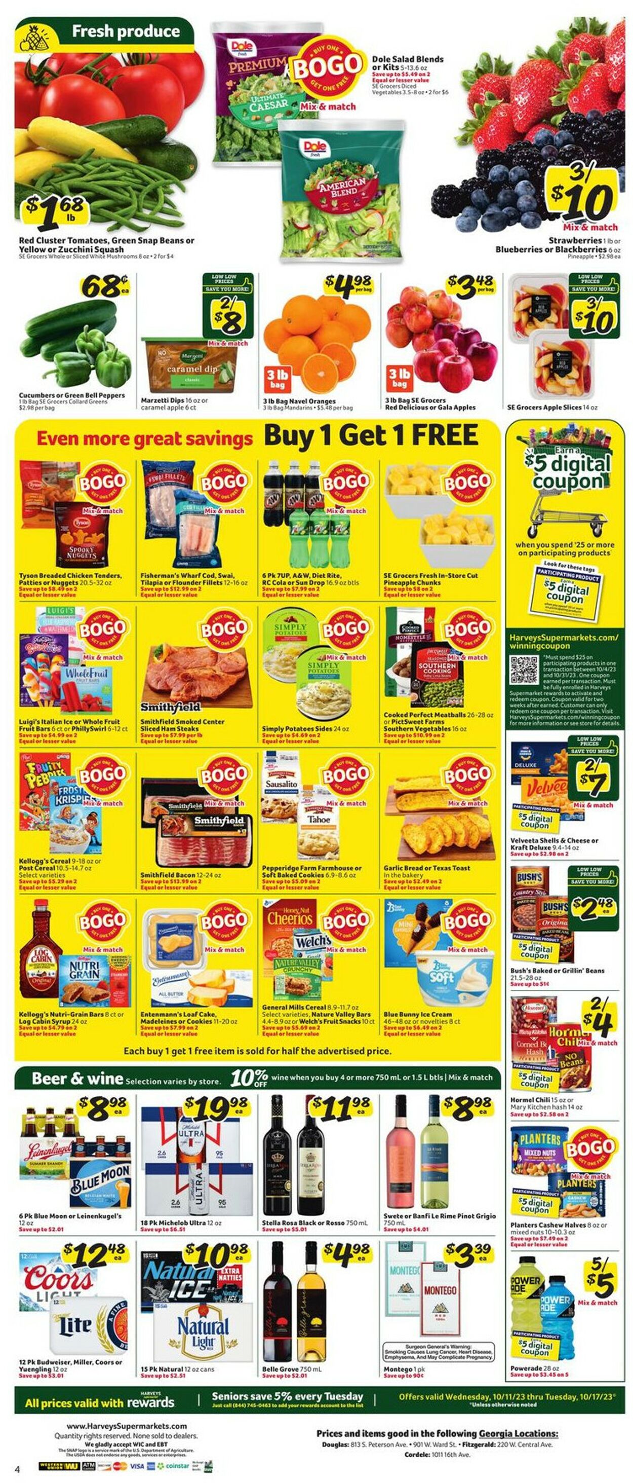 Harveys Supermarket Weekly Ad Circular - valid 10/11-10/17/2023 (Page 12)