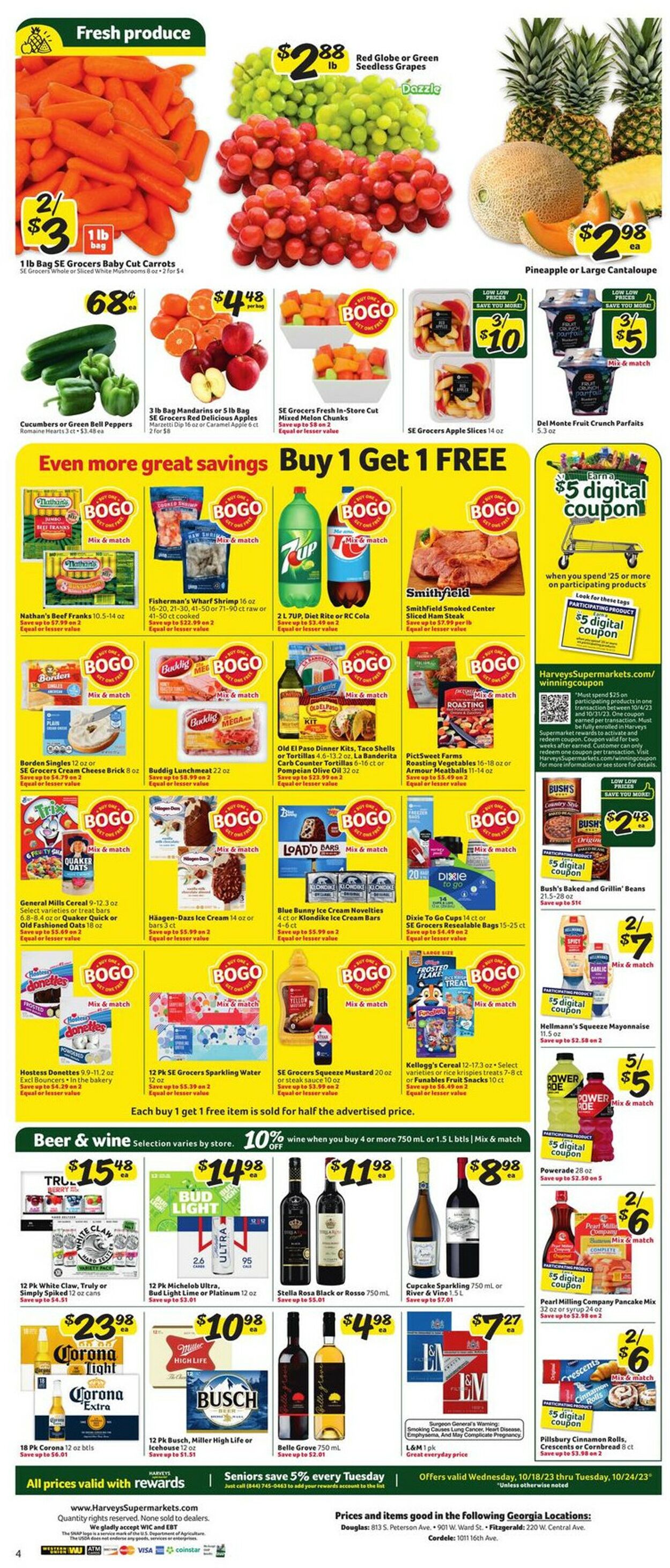 Harveys Supermarket Weekly Ad Circular - valid 10/18-10/24/2023 (Page 12)