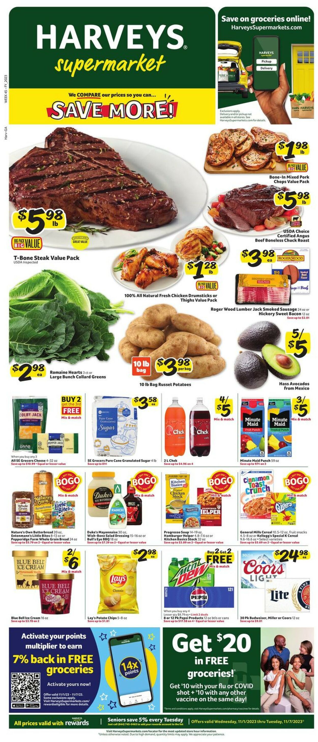 Harveys Supermarket Weekly Ad Circular - valid 11/01-11/07/2023 (Page 2)