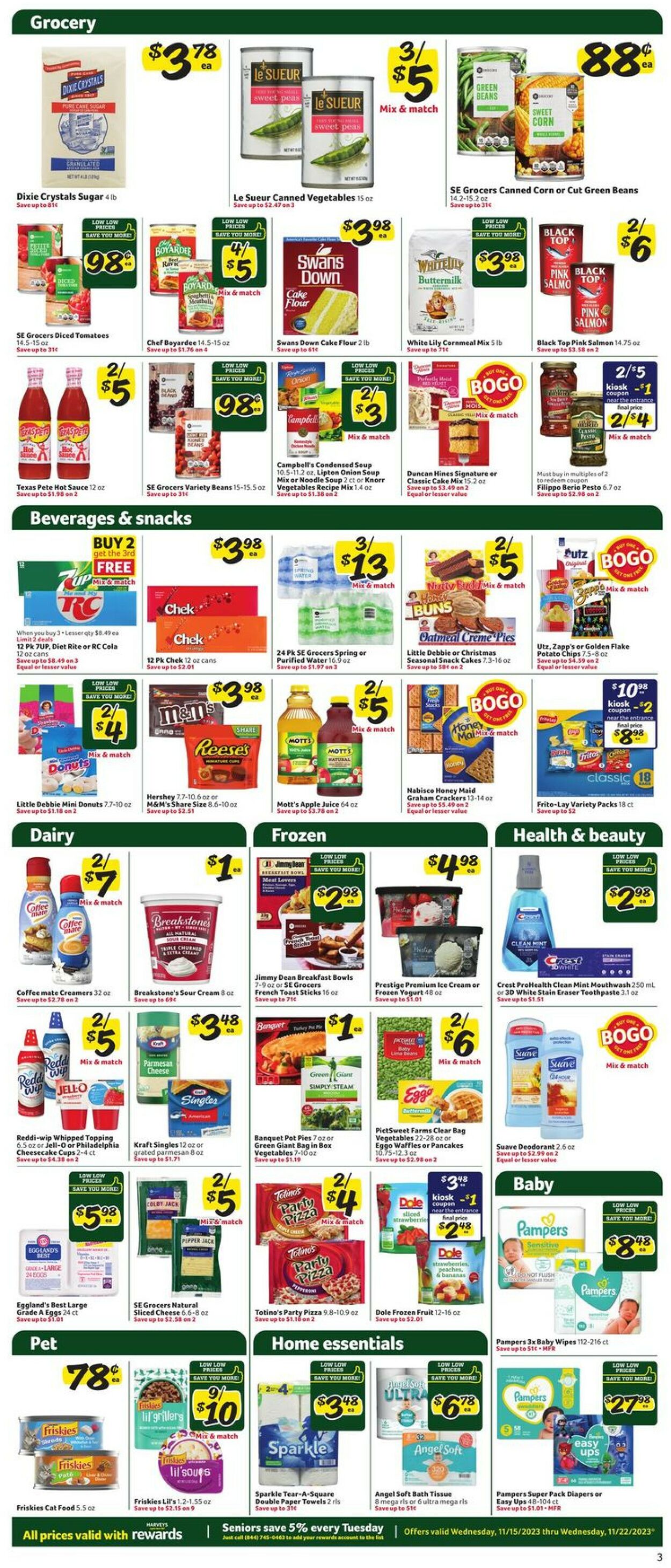 Harveys Supermarket Weekly Ad Circular - valid 11/15-11/21/2023 (Page 6)