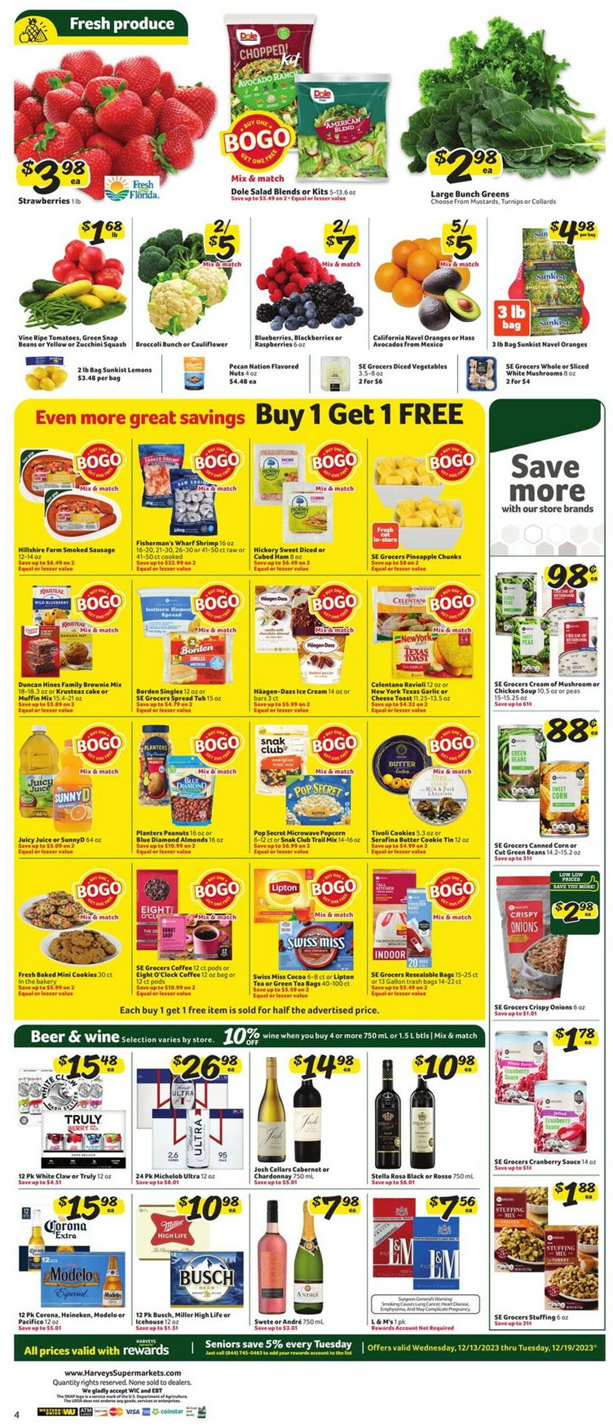 Harveys Supermarket Weekly Ad Circular - valid 12/13-12/19/2023 (Page 13)