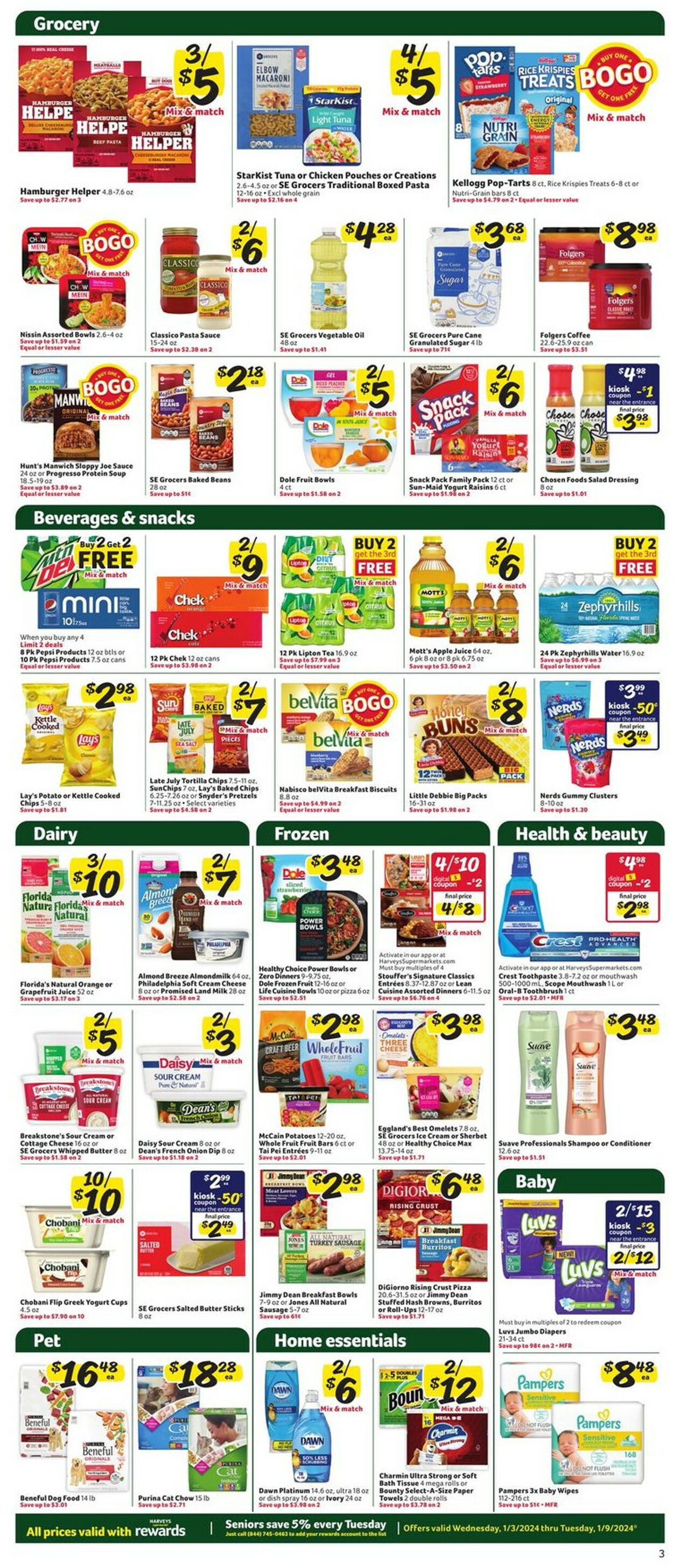 Harveys Supermarket Weekly Ad Circular - valid 01/03-01/09/2024 (Page 6)