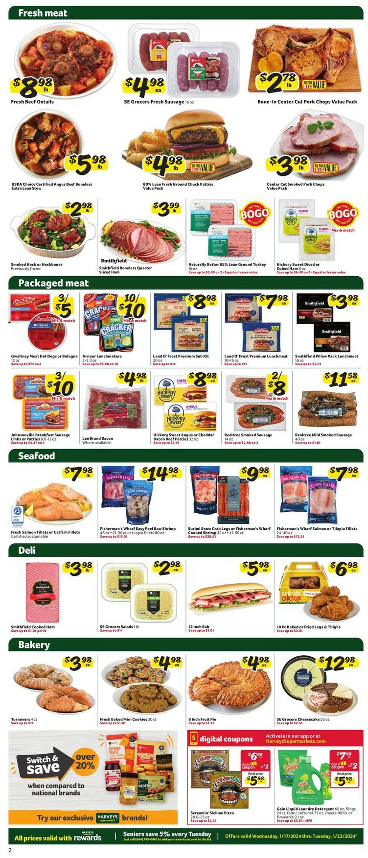 Harveys Supermarket Weekly Ad Circular - valid 01/17-01/23/2024 (Page 4)