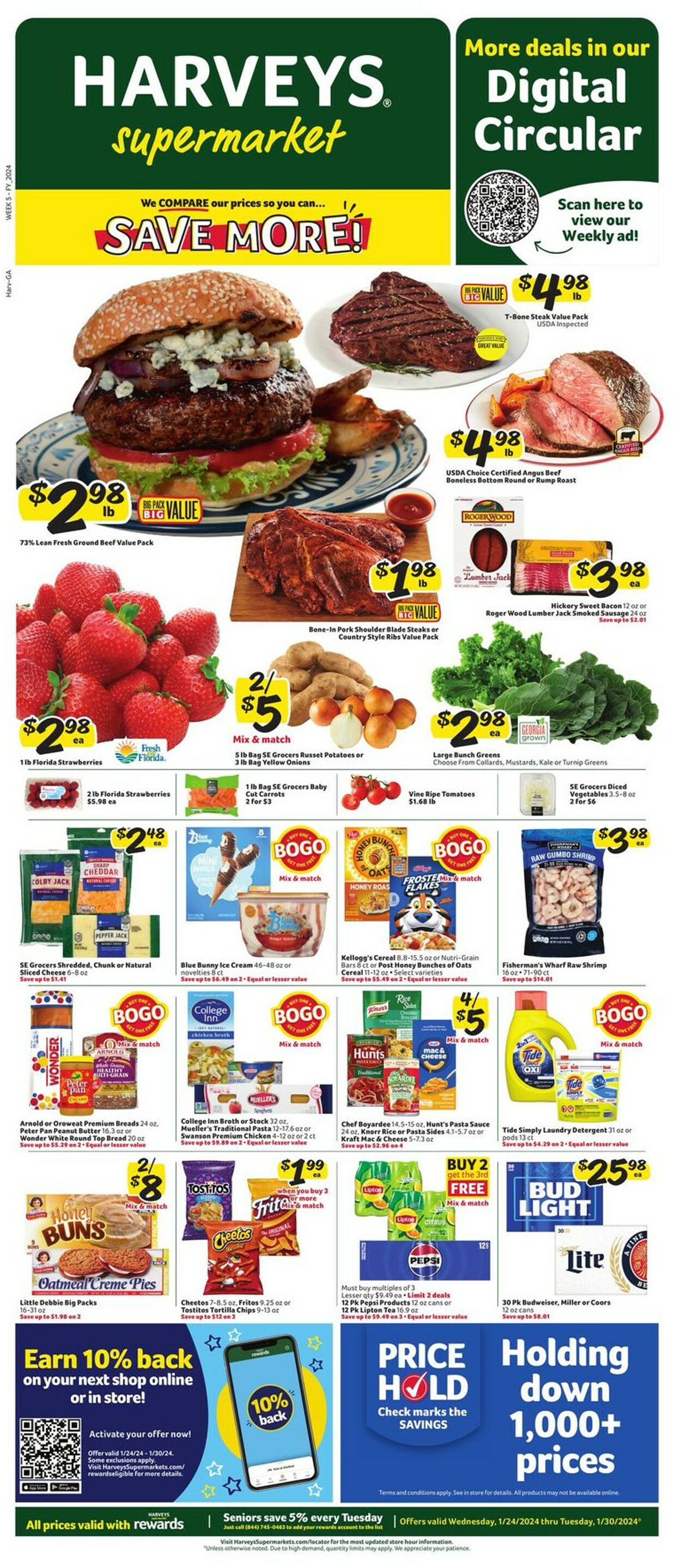 Harveys Supermarket Weekly Ad Circular - valid 01/24-01/30/2024