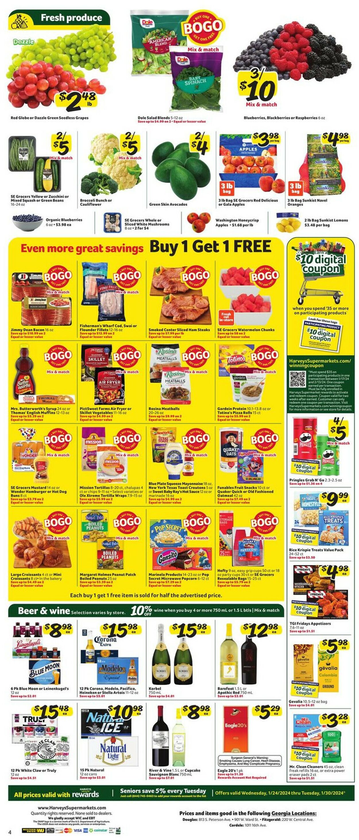 Harveys Supermarket Weekly Ad Circular - valid 01/24-01/30/2024 (Page 10)