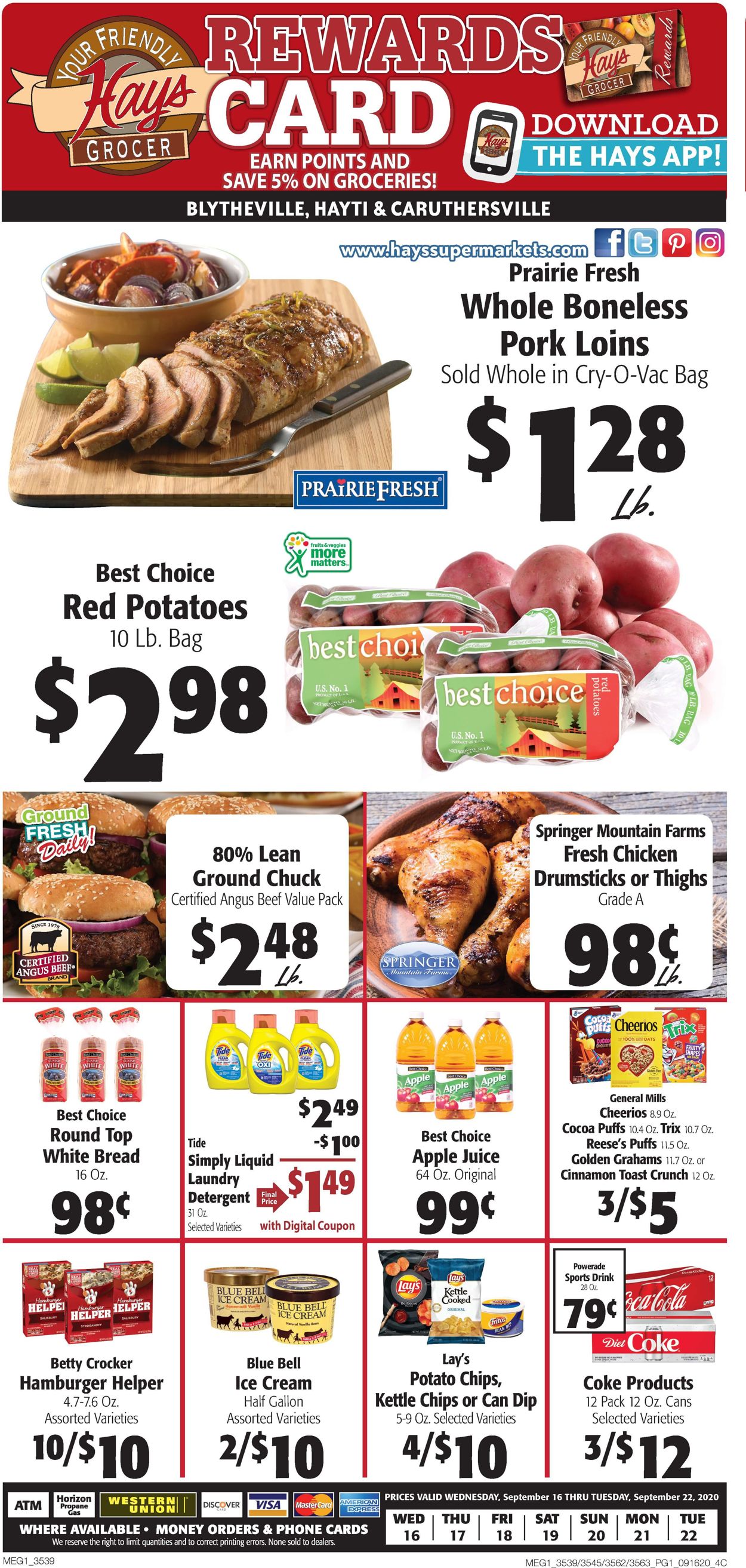 Hays Supermarket Weekly Ad Circular - valid 09/16-09/22/2020 (Page 3)