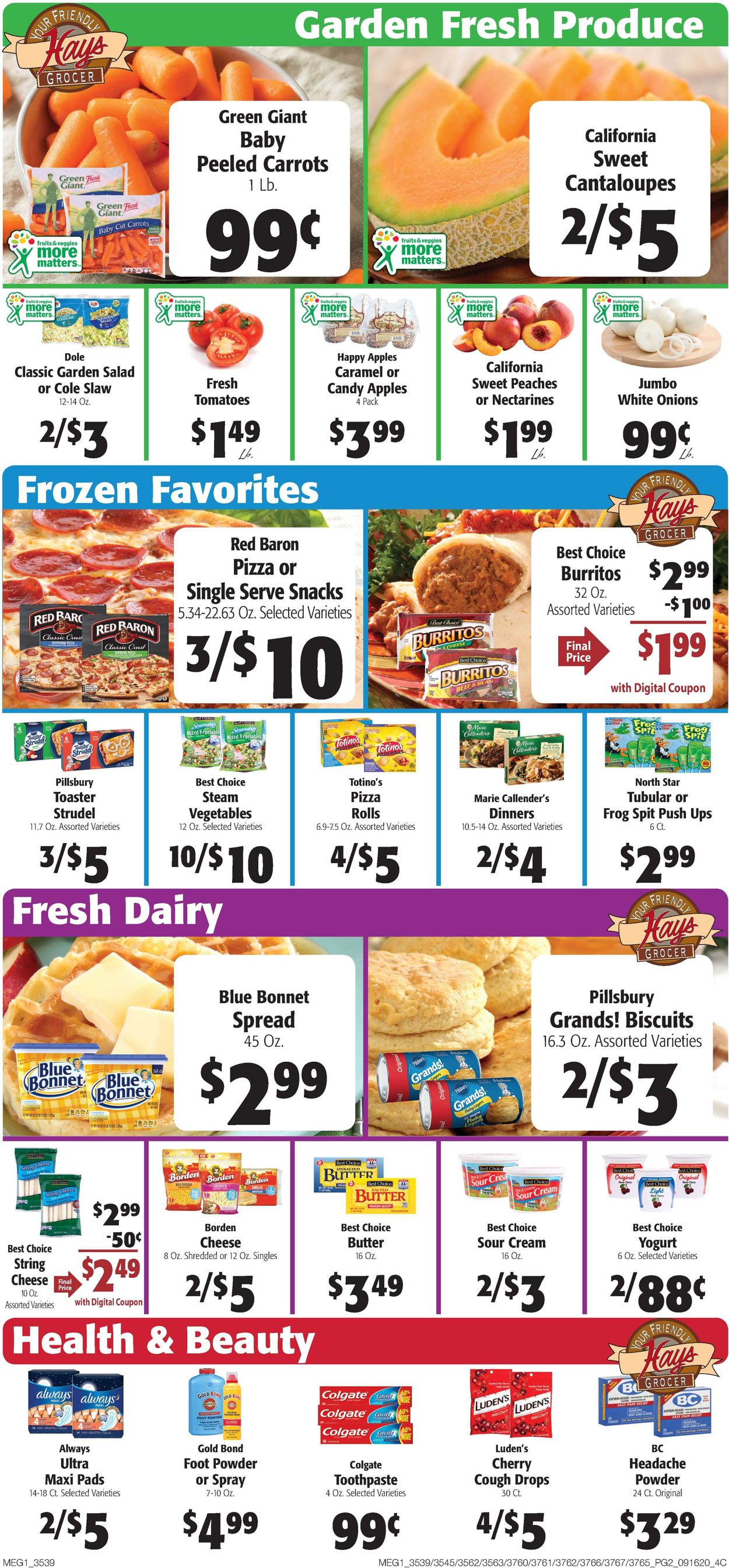 Hays Supermarket Weekly Ad Circular - valid 09/16-09/22/2020 (Page 4)