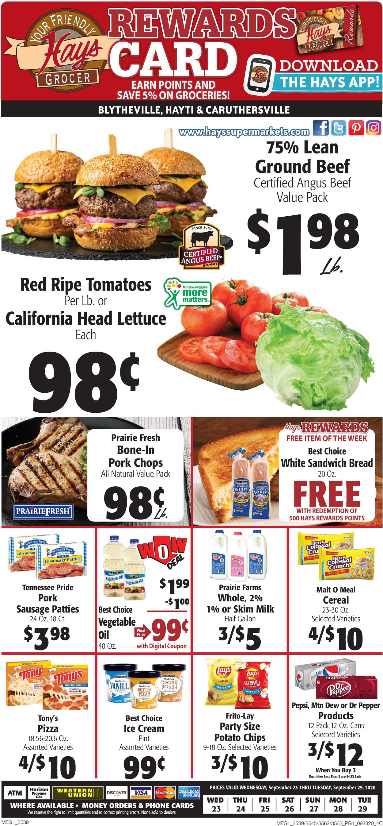 Hays Supermarket Weekly Ad Circular - valid 09/23-09/29/2020 (Page 3)