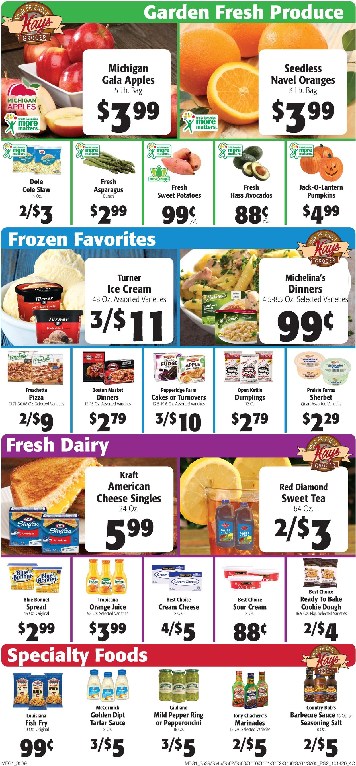 Hays Supermarket Weekly Ad Circular - valid 10/14-10/20/2020 (Page 4)