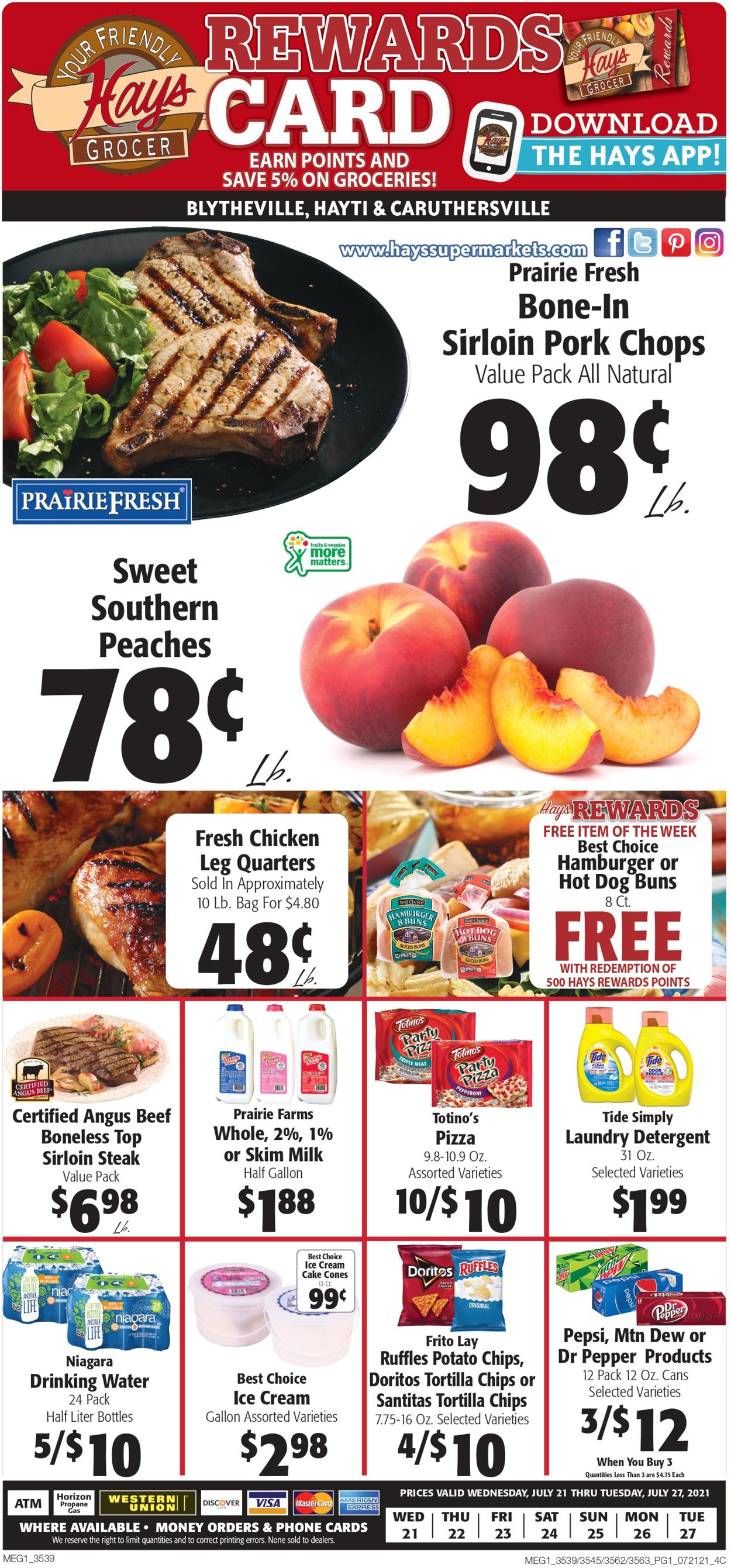 Hays Supermarket Weekly Ad Circular - valid 07/21-07/27/2021