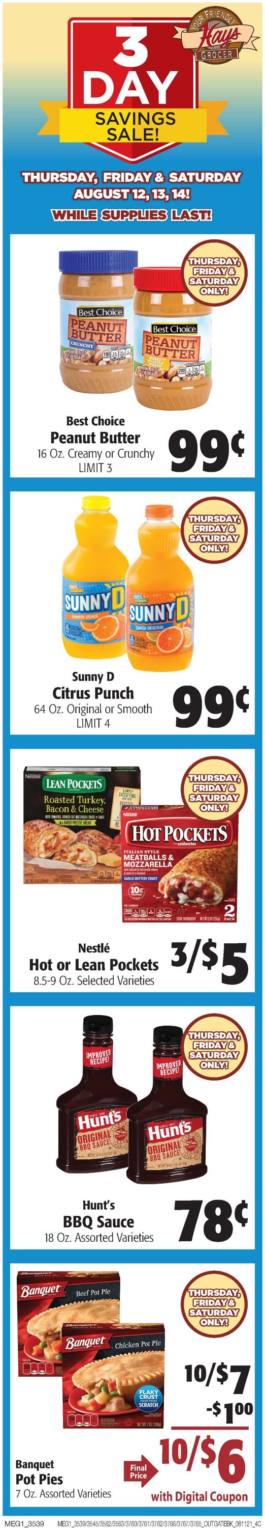 Hays Supermarket Weekly Ad Circular - valid 08/11-08/17/2021 (Page 2)