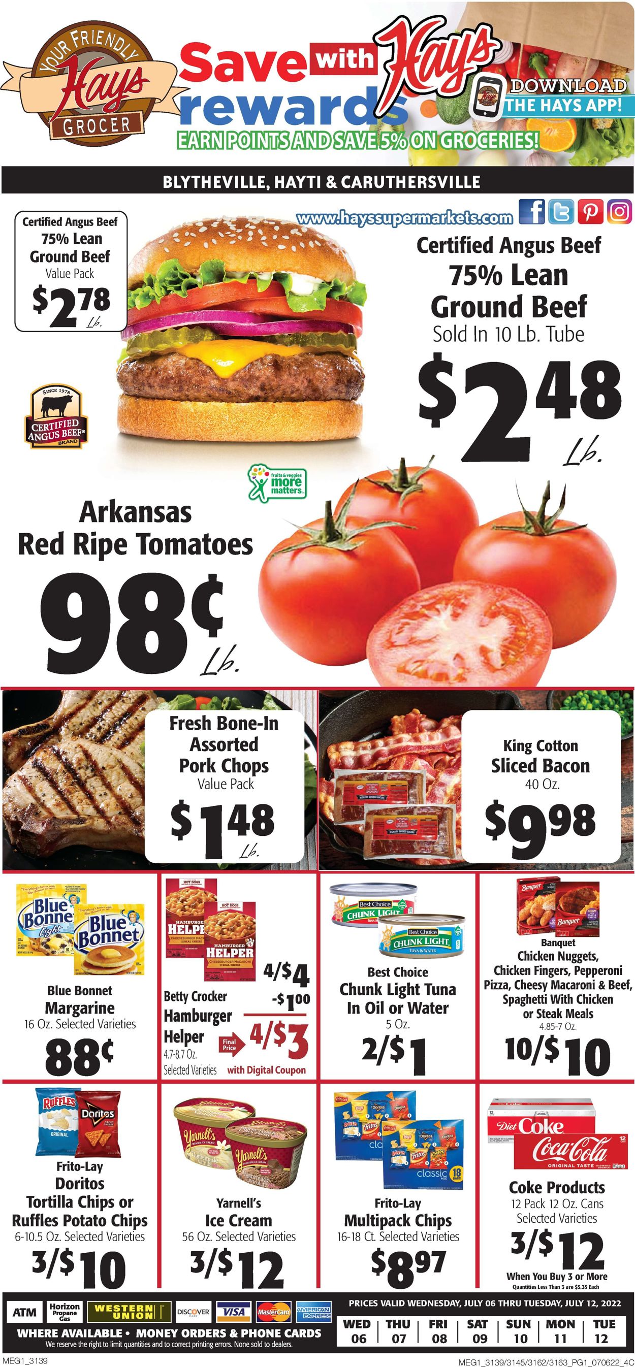 Hays Supermarket Weekly Ad Circular - valid 07/06-07/12/2022