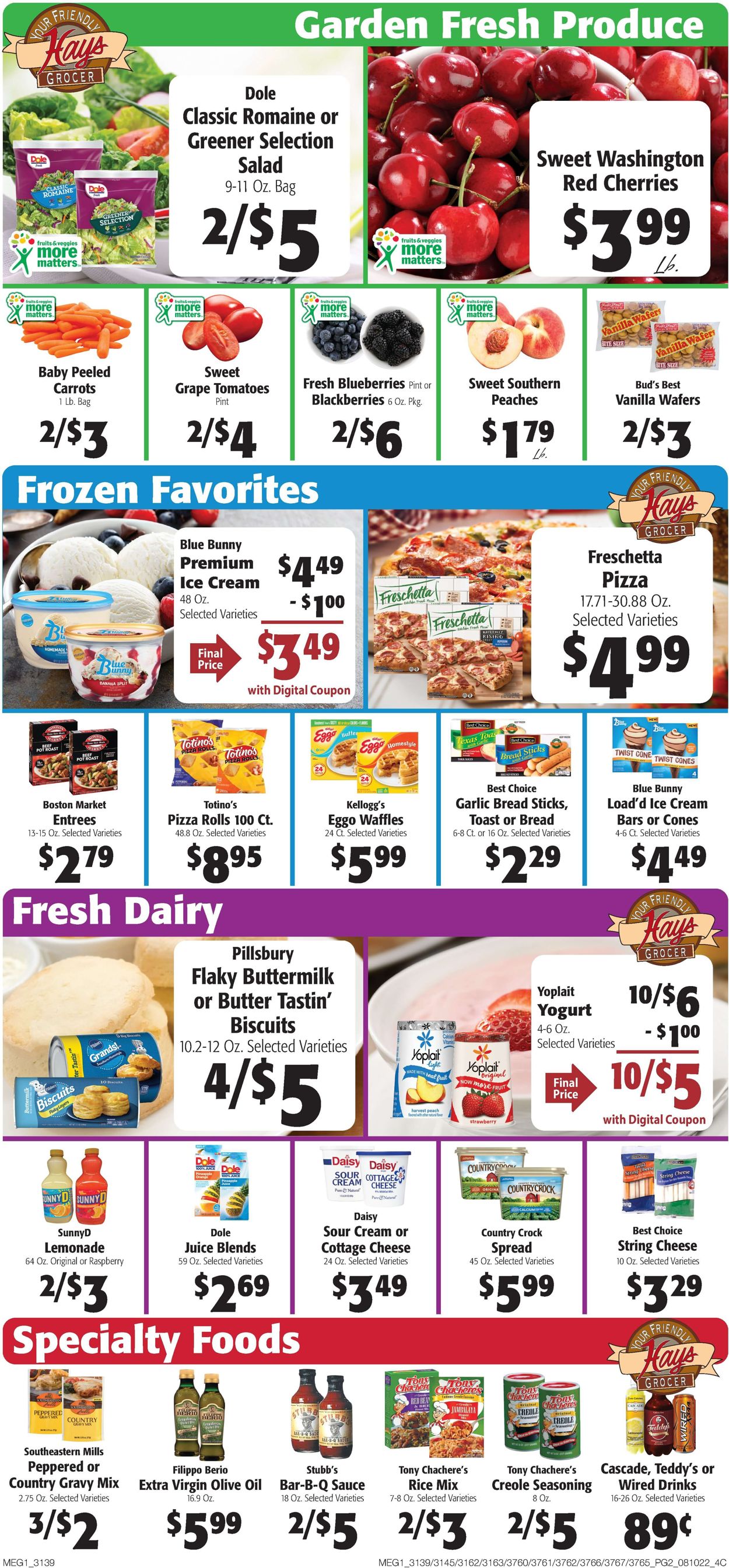 Hays Supermarket Weekly Ad Circular - valid 08/10-08/16/2022 (Page 4)