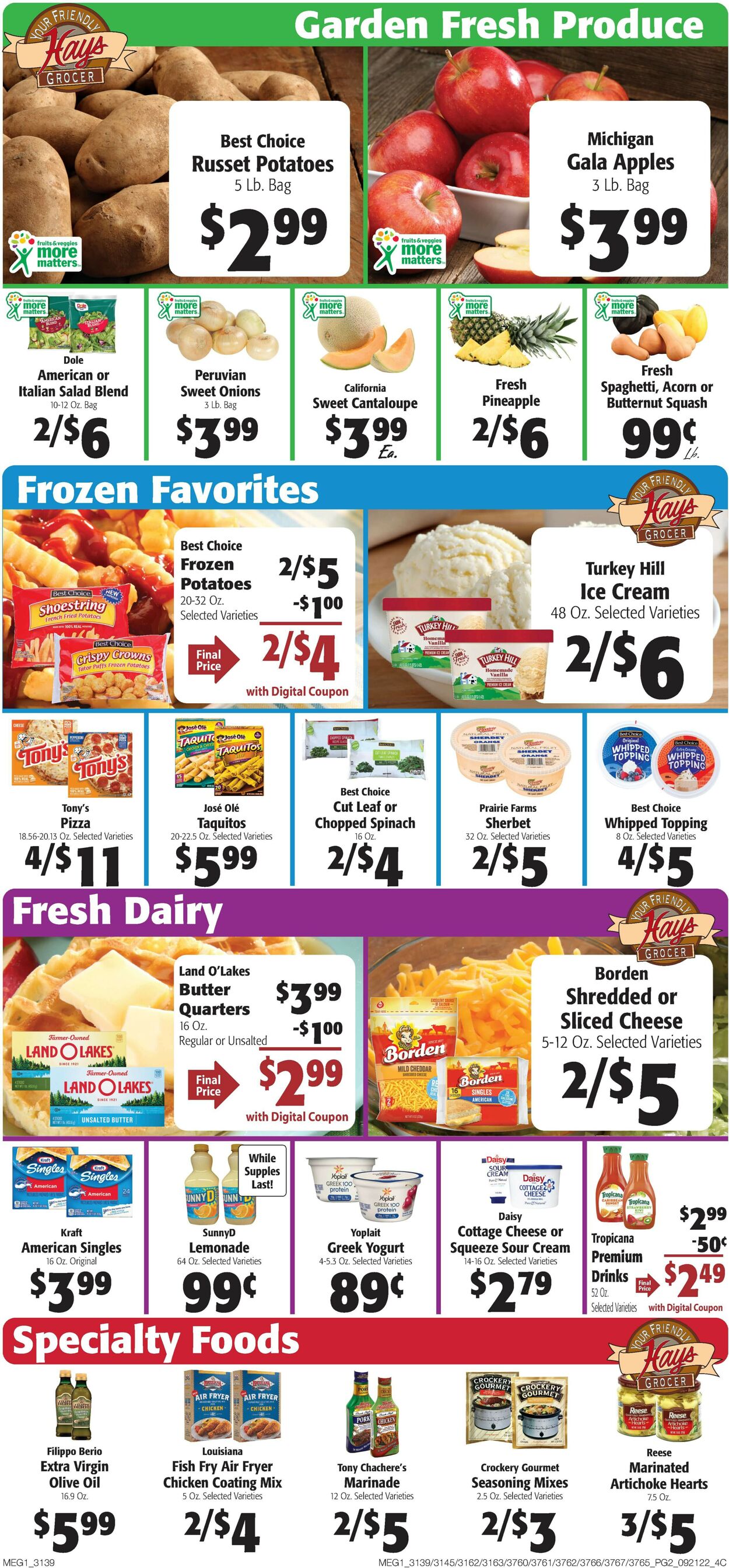 Hays Supermarket Weekly Ad Circular - valid 09/21-09/27/2022 (Page 2)