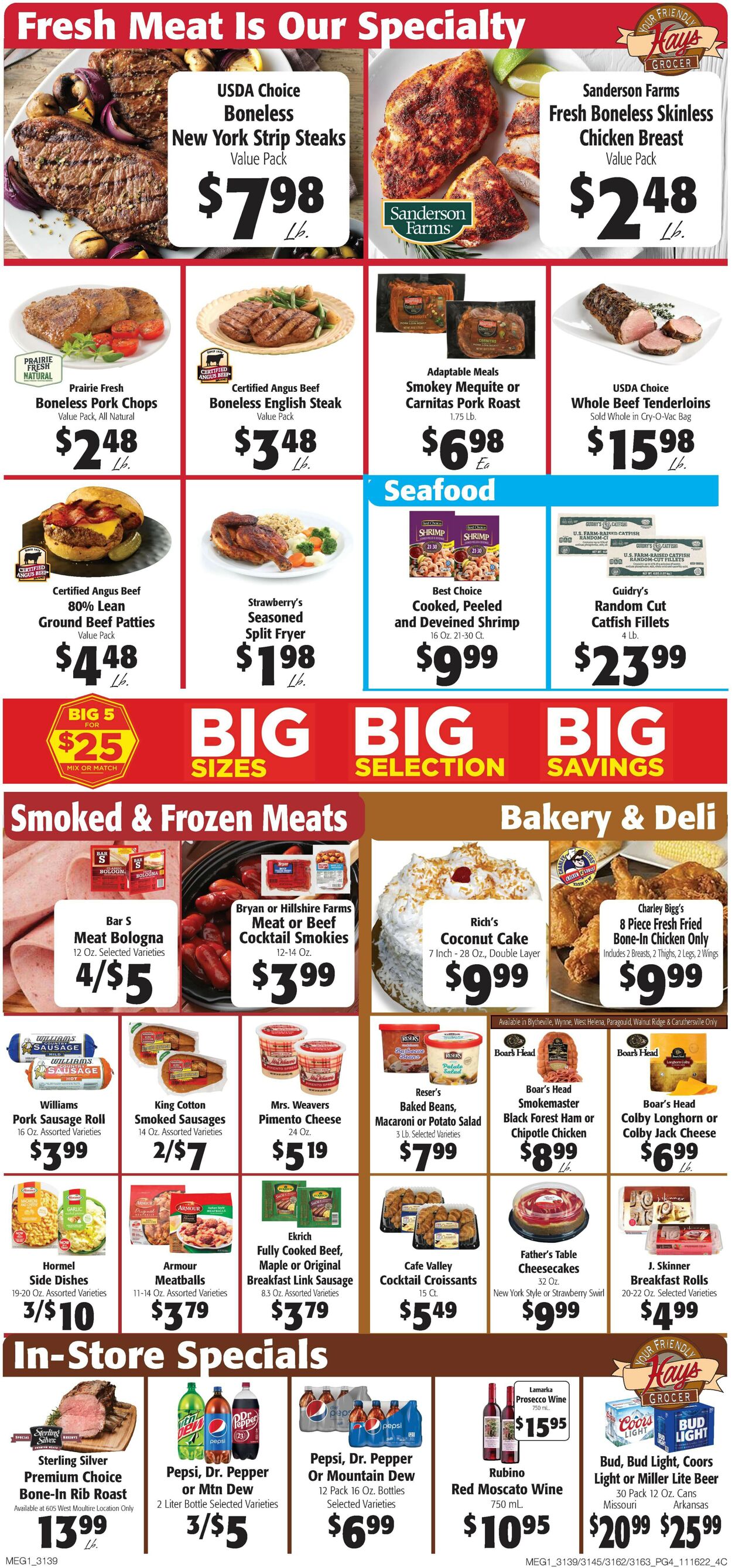 Hays Supermarket Weekly Ad Circular - valid 11/16-11/24/2022 (Page 6)
