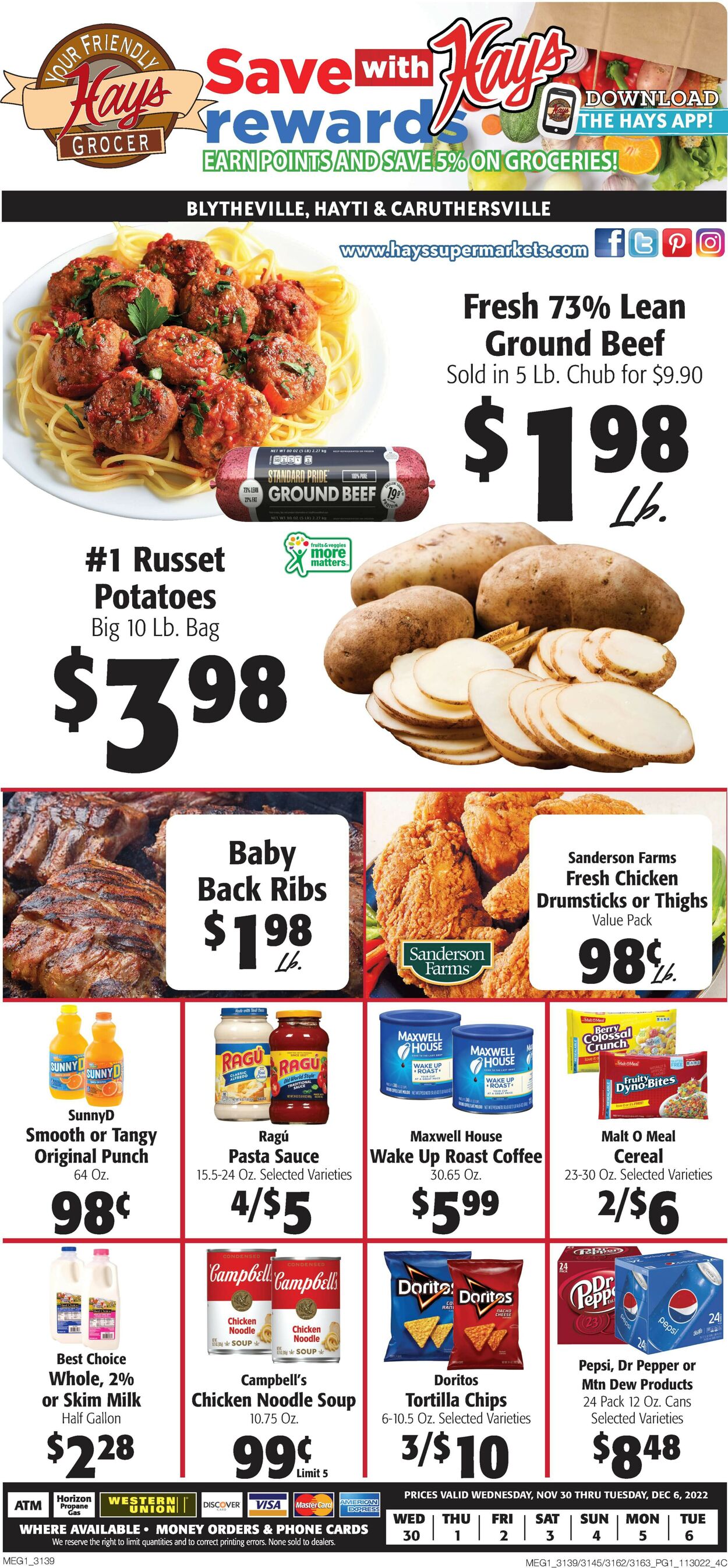 Hays Supermarket Weekly Ad Circular - valid 11/30-12/06/2022