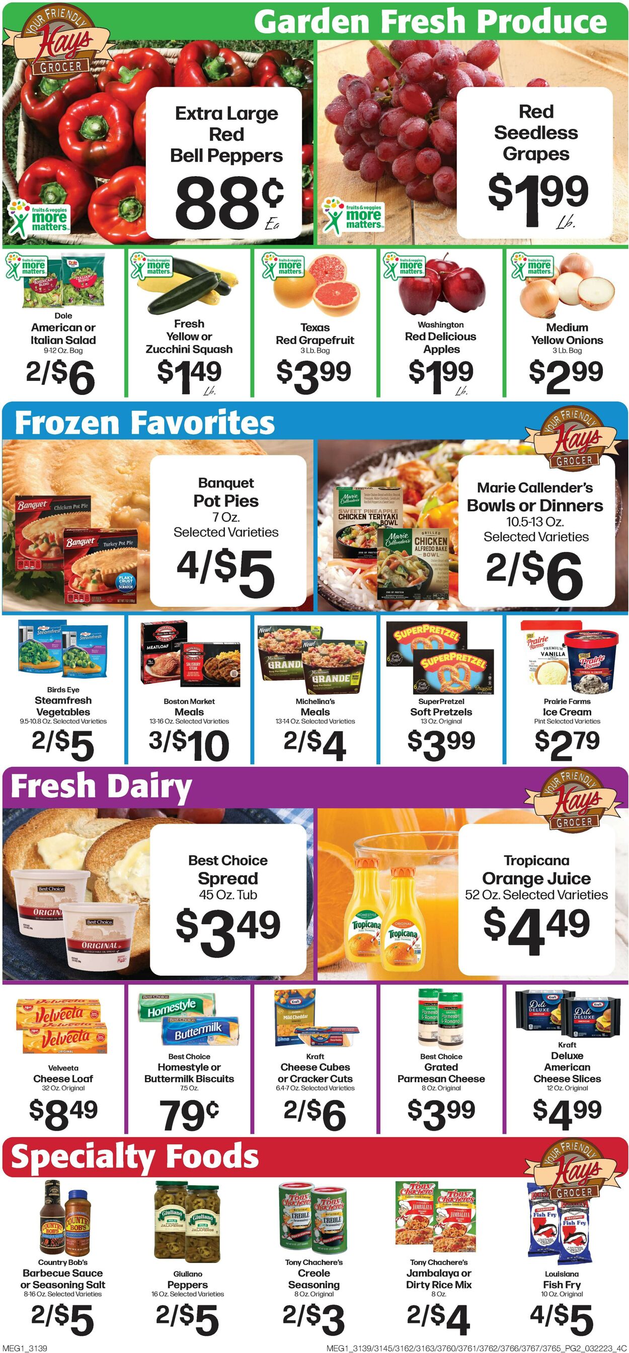 Hays Supermarket Weekly Ad Circular - valid 03/22-03/28/2023 (Page 4)