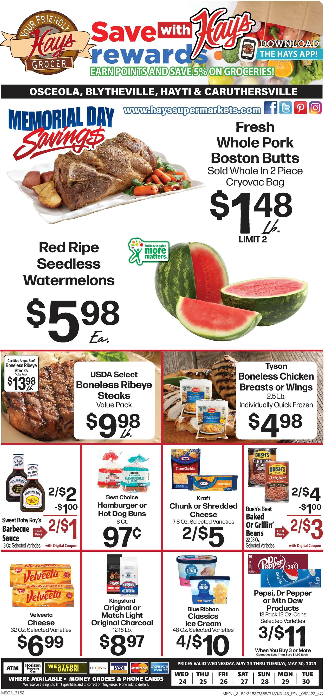 Hays Supermarket Weekly Ad Circular - valid 05/24-05/30/2023 (Page 3)