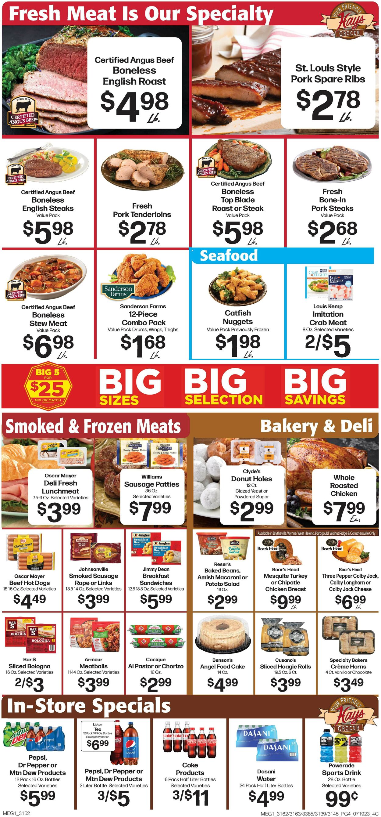 Hays Supermarket Weekly Ad Circular - valid 07/19-07/25/2023 (Page 4)