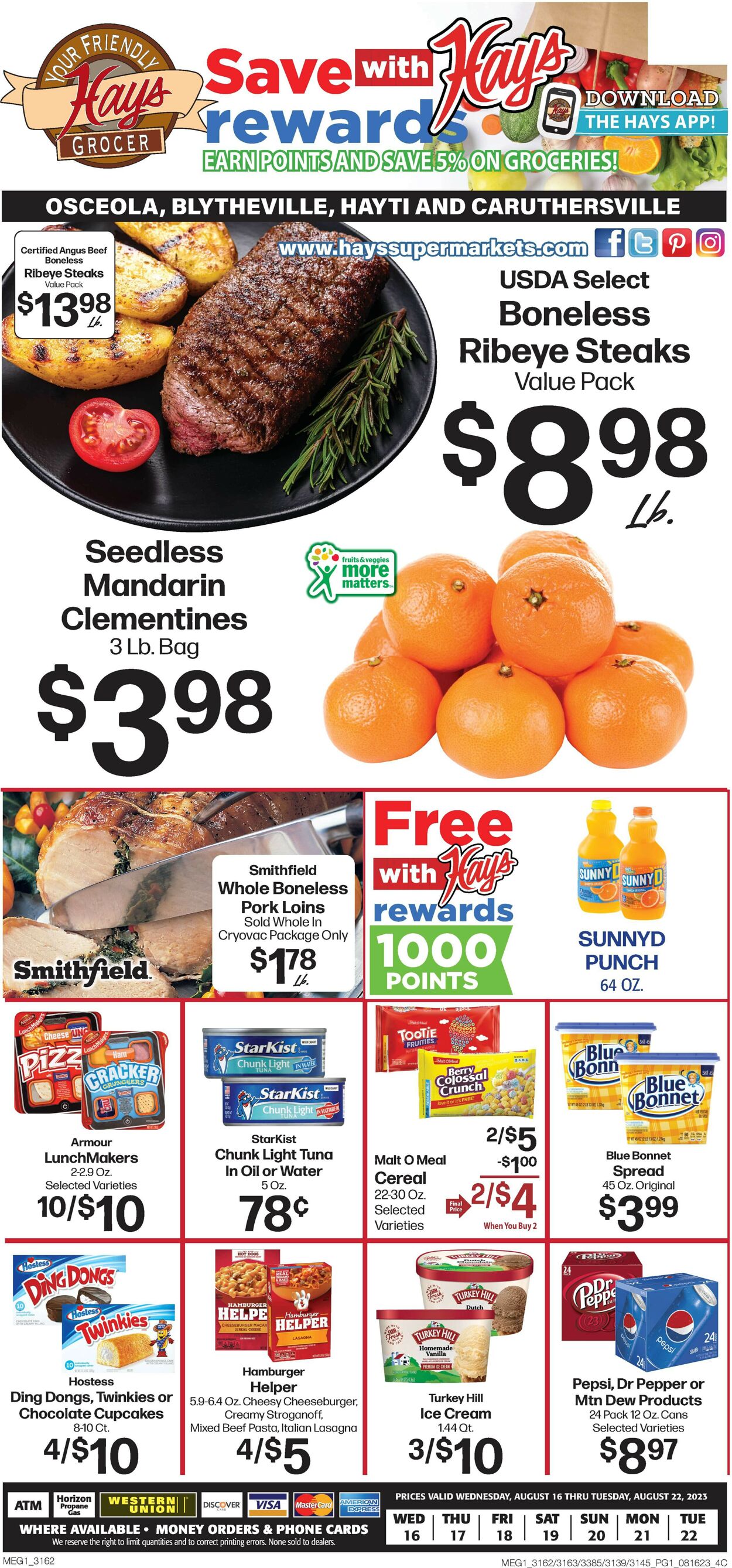 Hays Supermarket Weekly Ad Circular - valid 08/16-08/22/2023