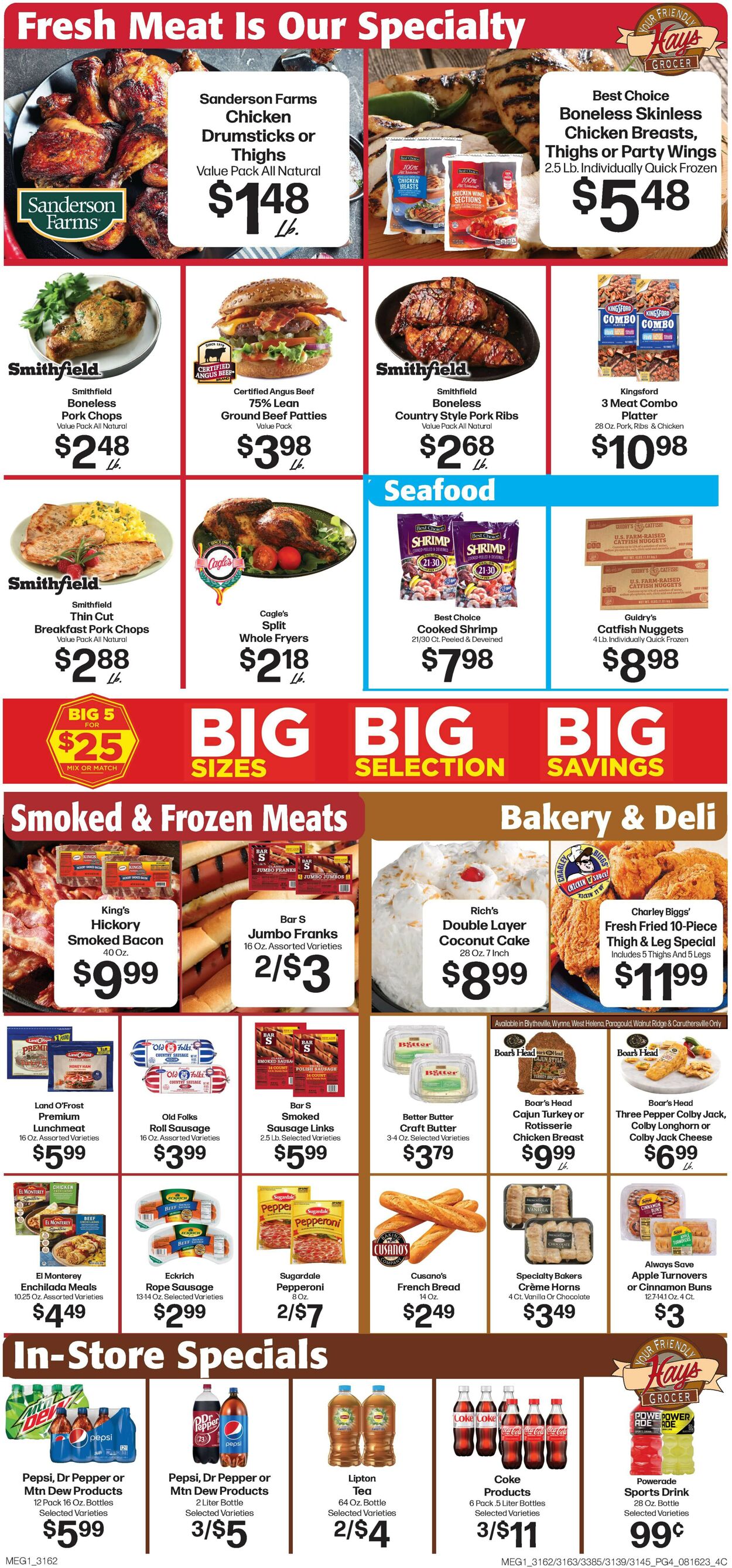 Hays Supermarket Weekly Ad Circular - valid 08/16-08/22/2023 (Page 4)