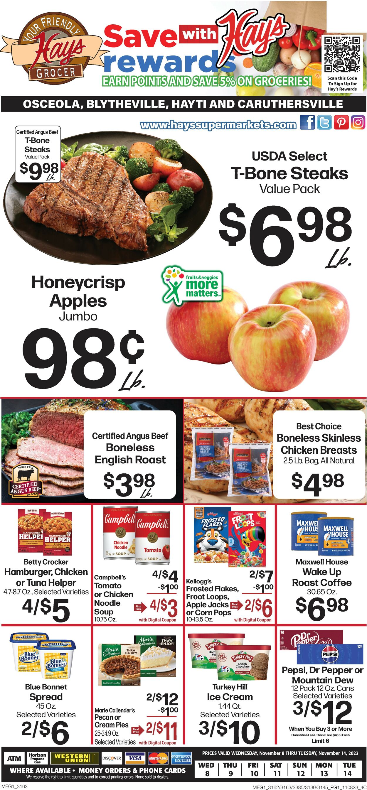 Hays Supermarket Weekly Ad Circular - valid 11/08-11/14/2023 (Page 3)