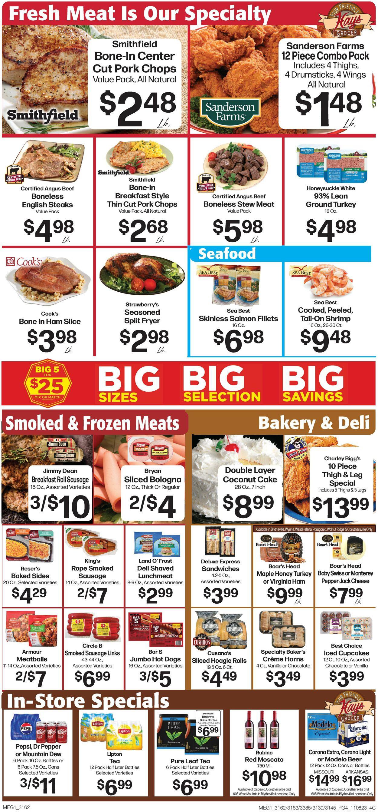 Hays Supermarket Weekly Ad Circular - valid 11/08-11/14/2023 (Page 6)
