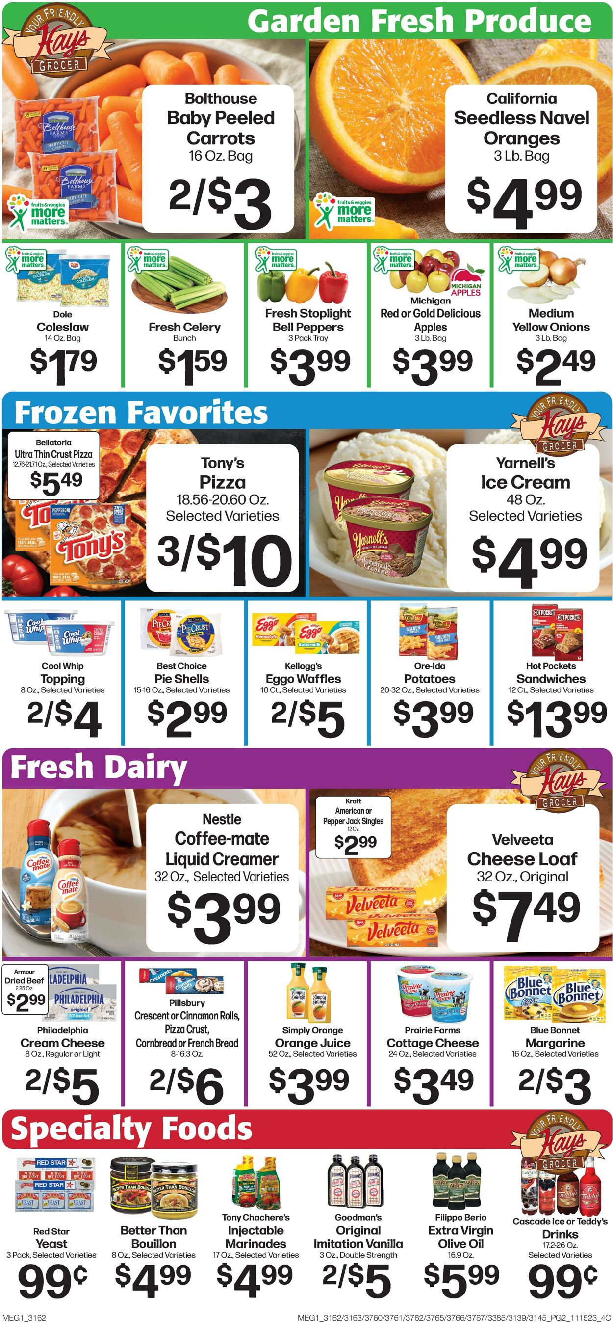 Hays Supermarket Weekly Ad Circular - valid 11/15-11/23/2023 (Page 4)